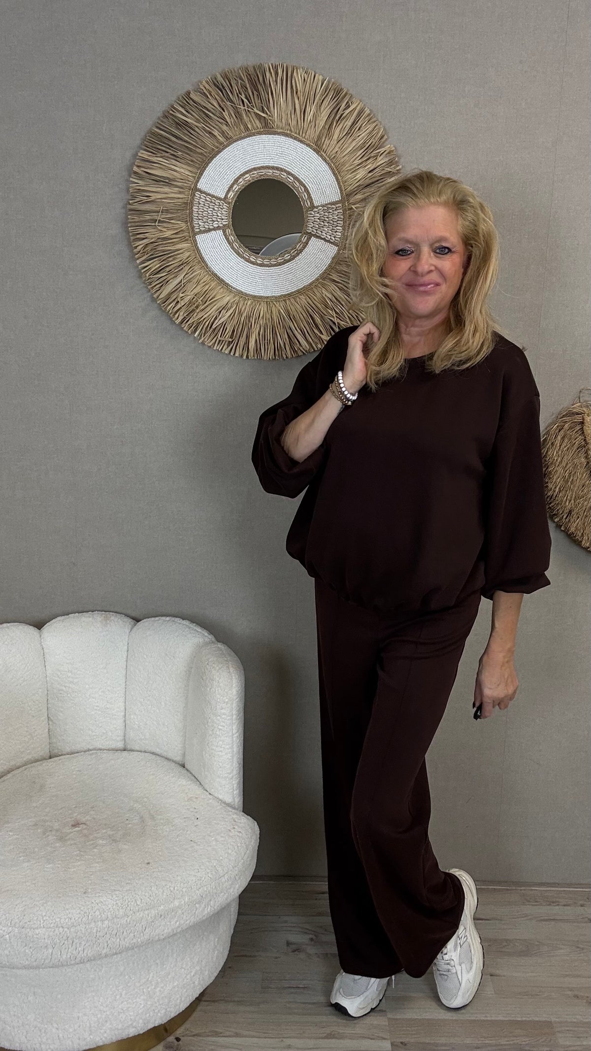 Superstretch Comfy Set Mooij-Bruin/Bordeaux