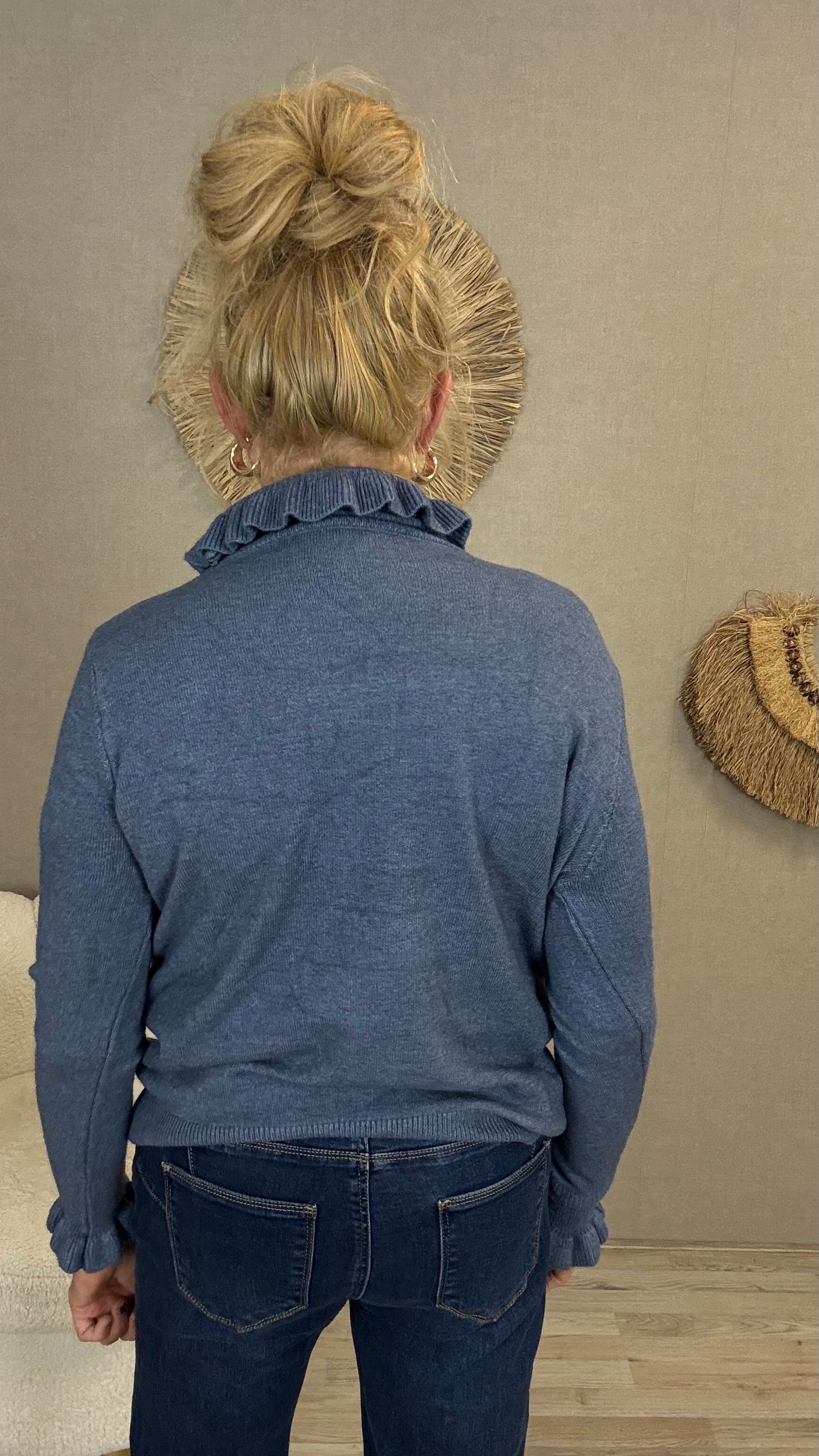 Ruffle Coltrui Bonnie Jeansblauw