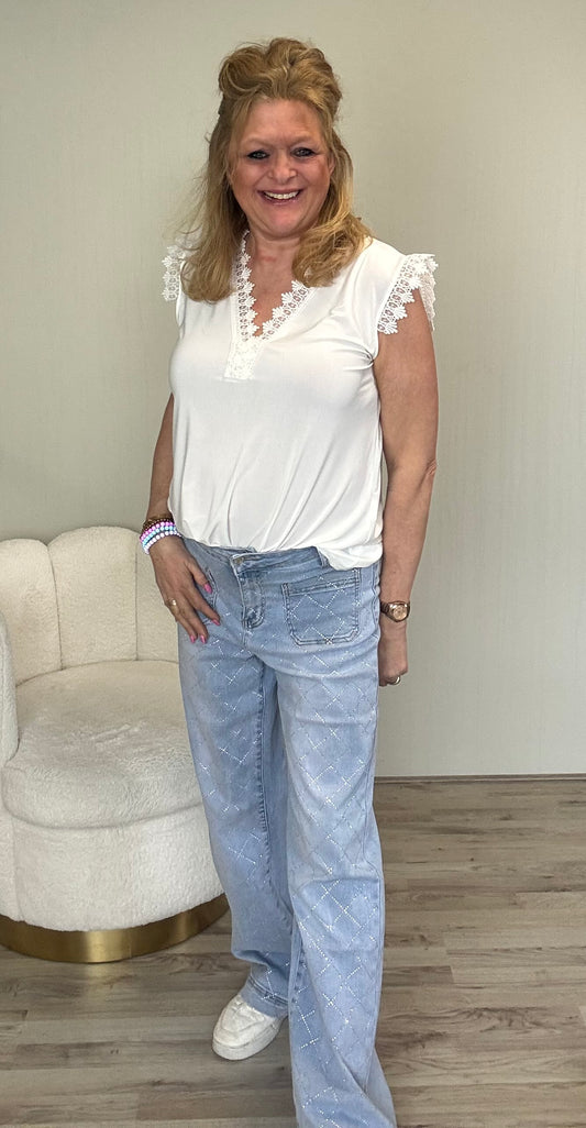 Top Anouk Wit - Nancfashion