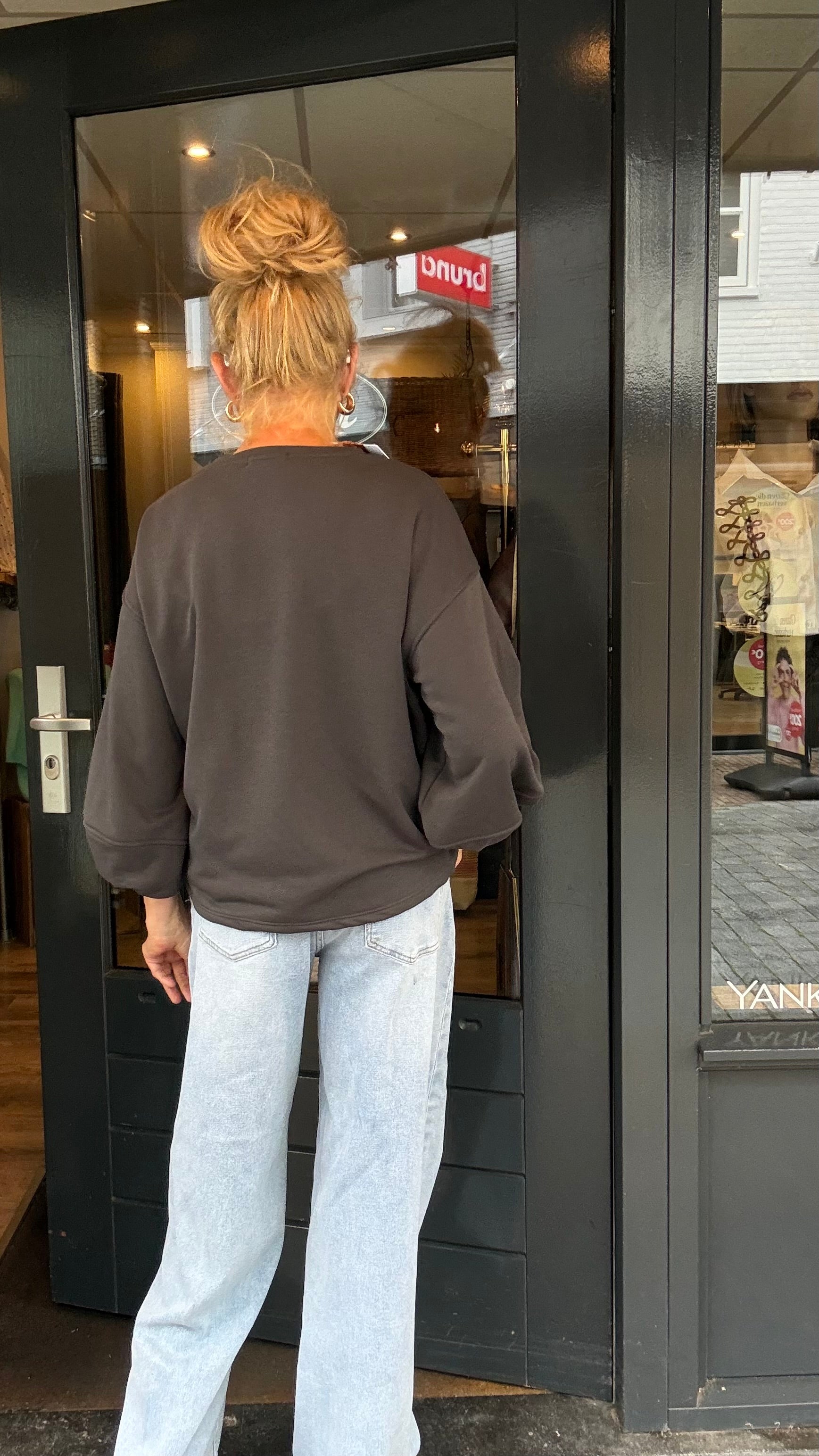 Sweater Paris-Mooij  Donkergrijs/Taupe