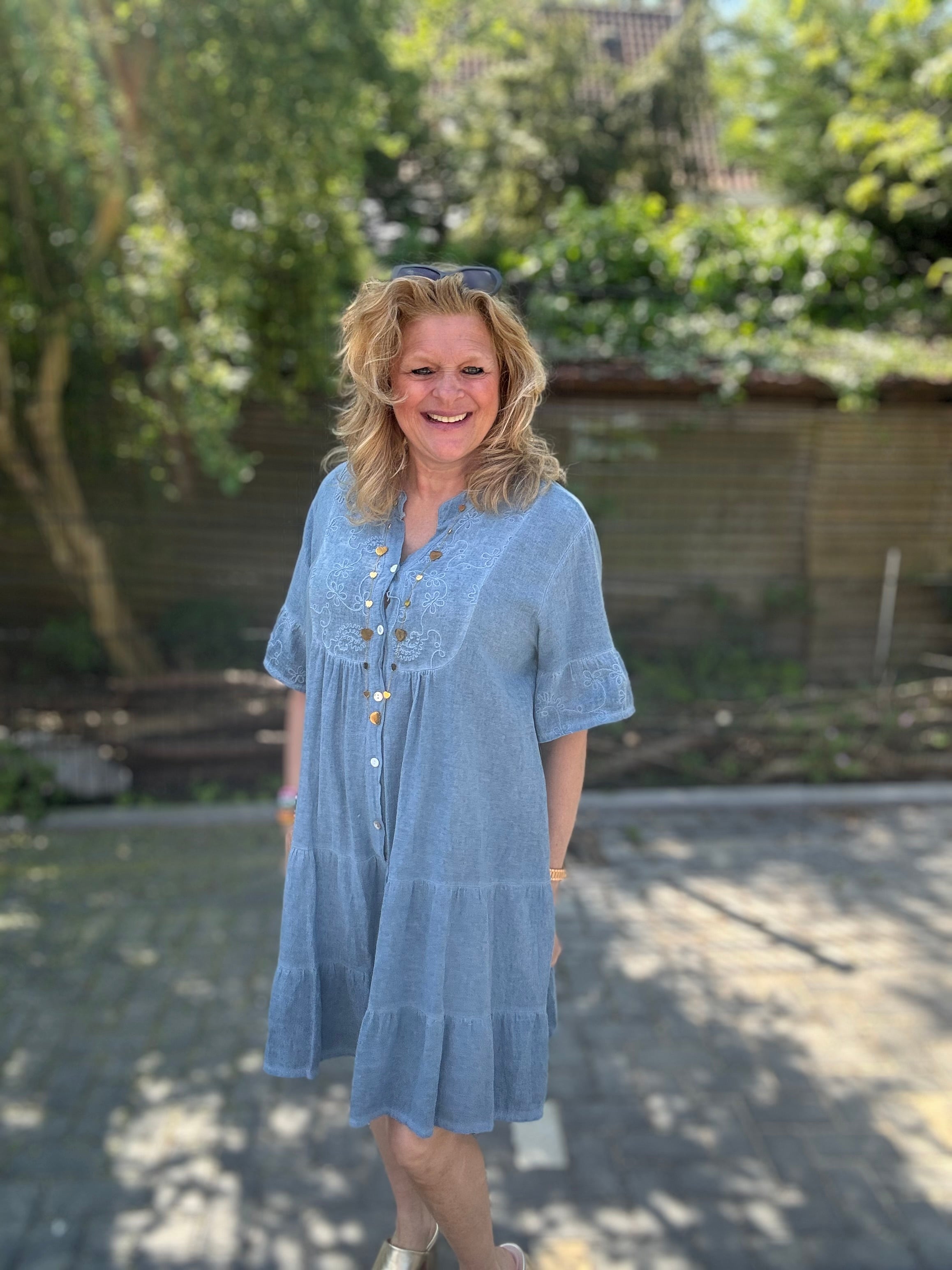 Musthave Denim Look Tuniek Dark Blue