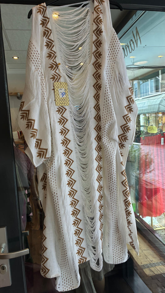 Boho Fringe Kimono – 100% Katoen - Nancfashion