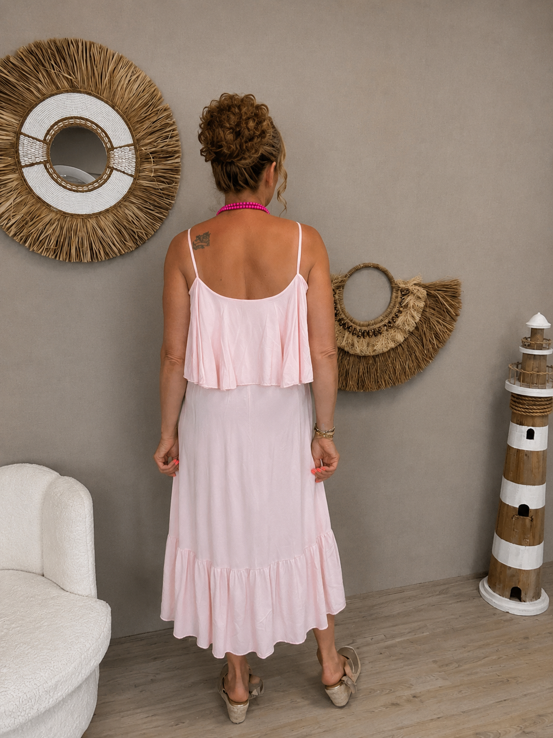 Maxi Jurk Bella Roze