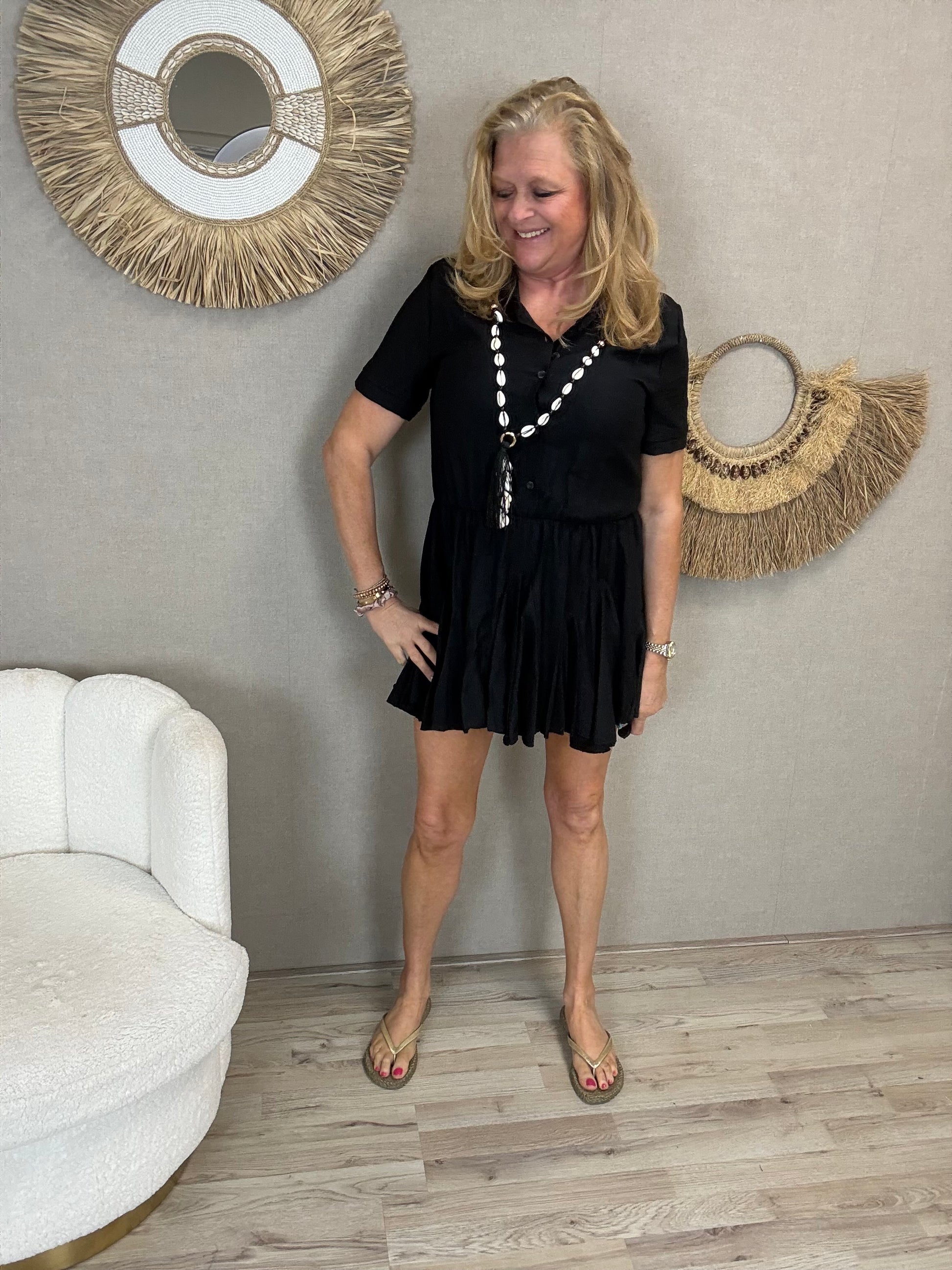 Dress Mia Zwart - Nancfashion