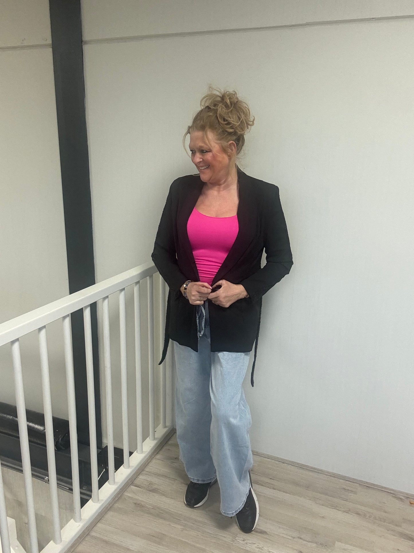 By Swan Body Fuchsia met Spaghetti bandjes HS8770 - Nancfashion