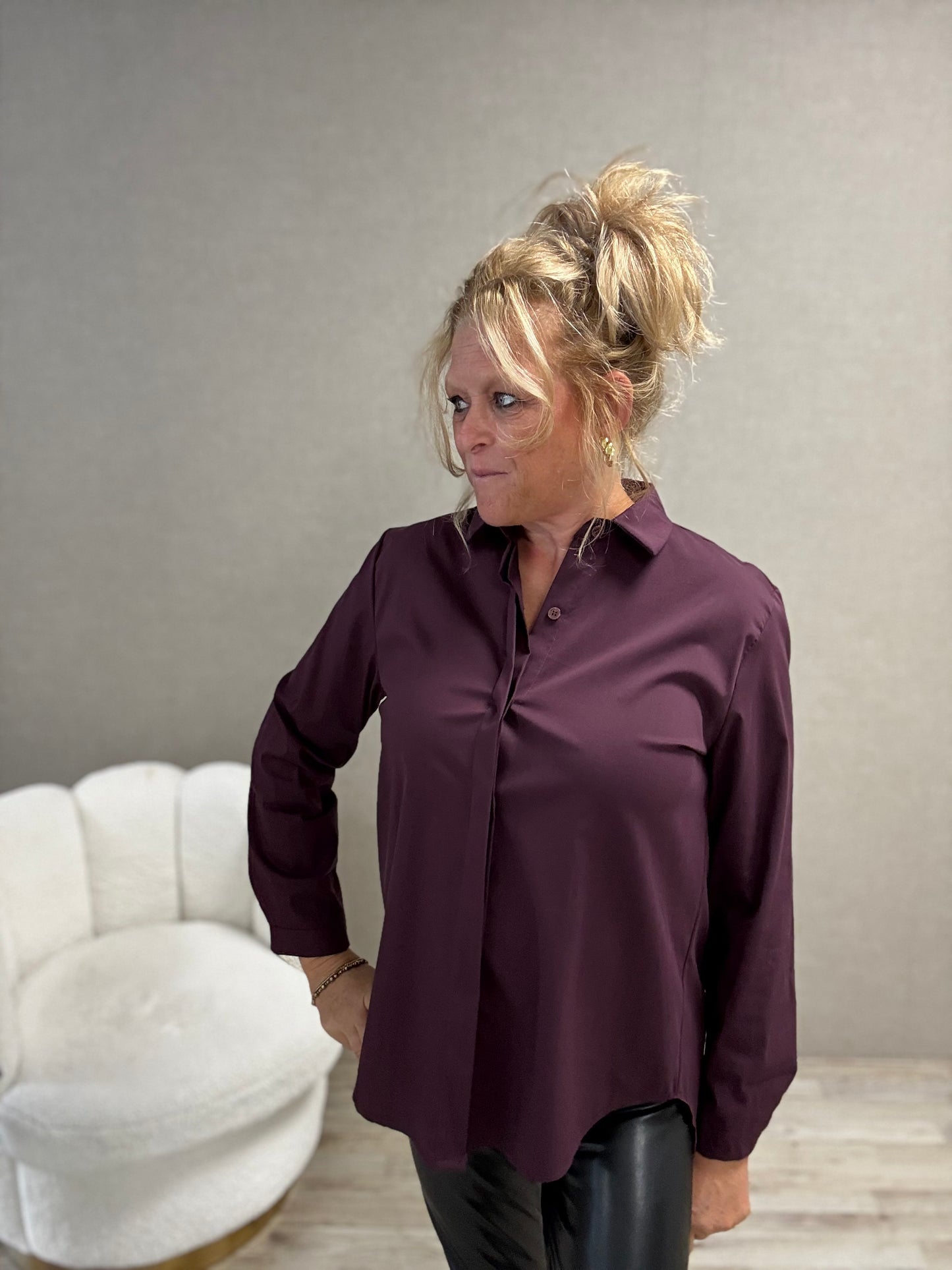 Blouse Gemma Aubergine
