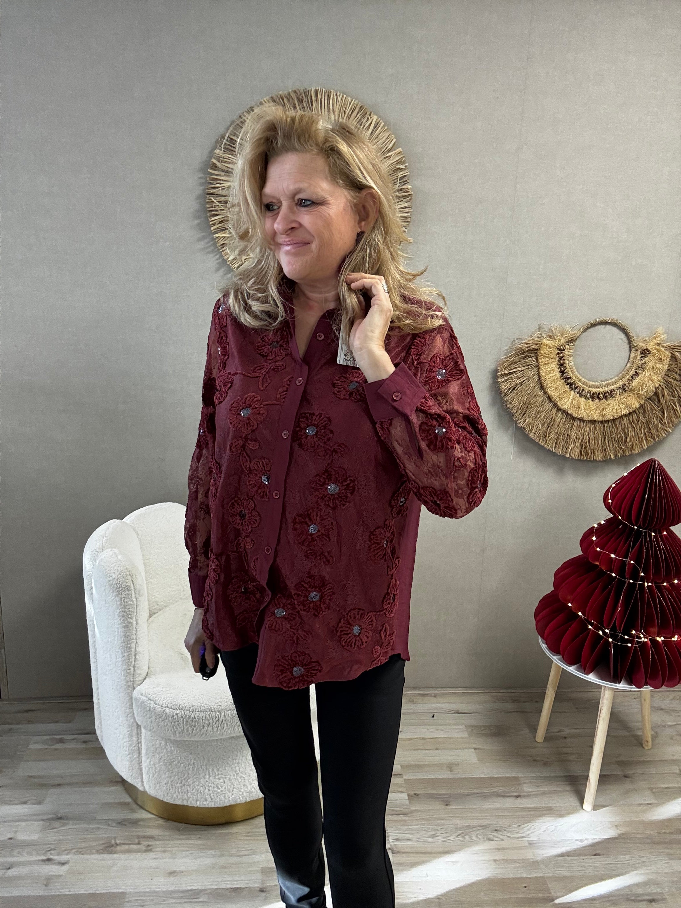 Blouse Saartje Bordeaux