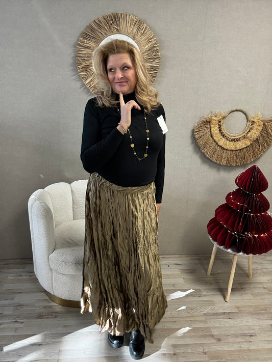 Crinkle Rok Goud