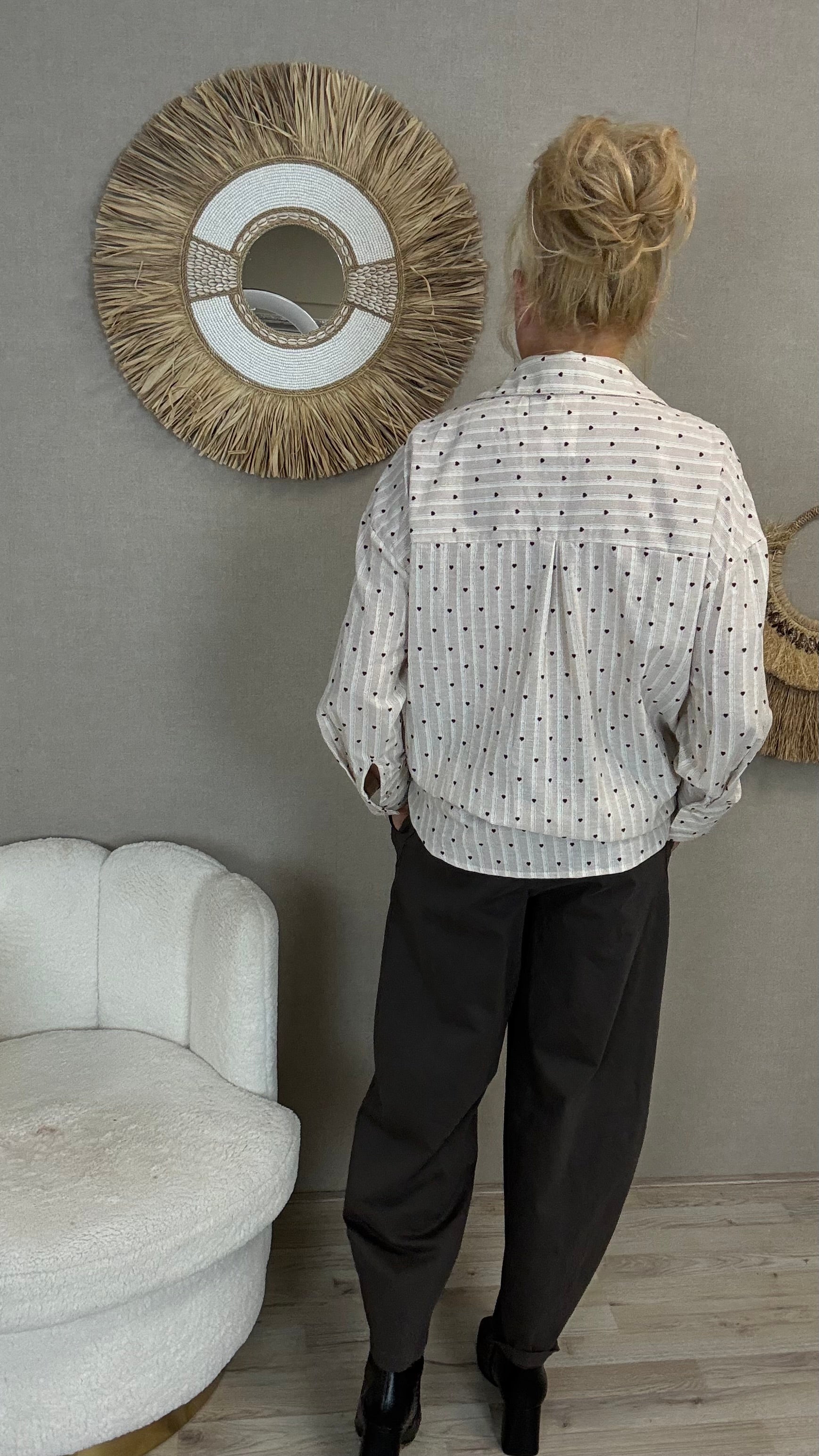 Katoenen Blouse Belle 🤎