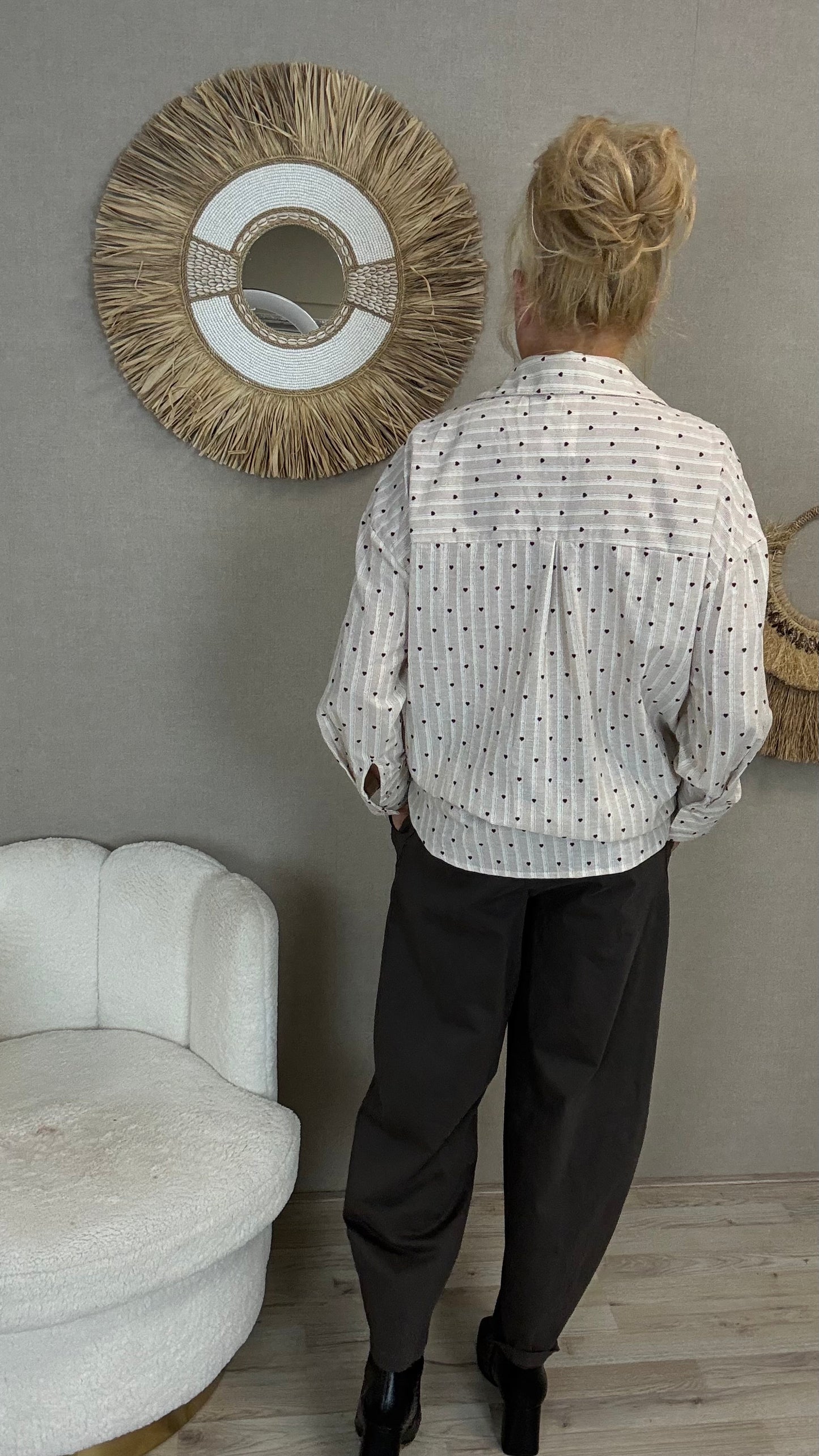 Katoenen Blouse Belle 🤎