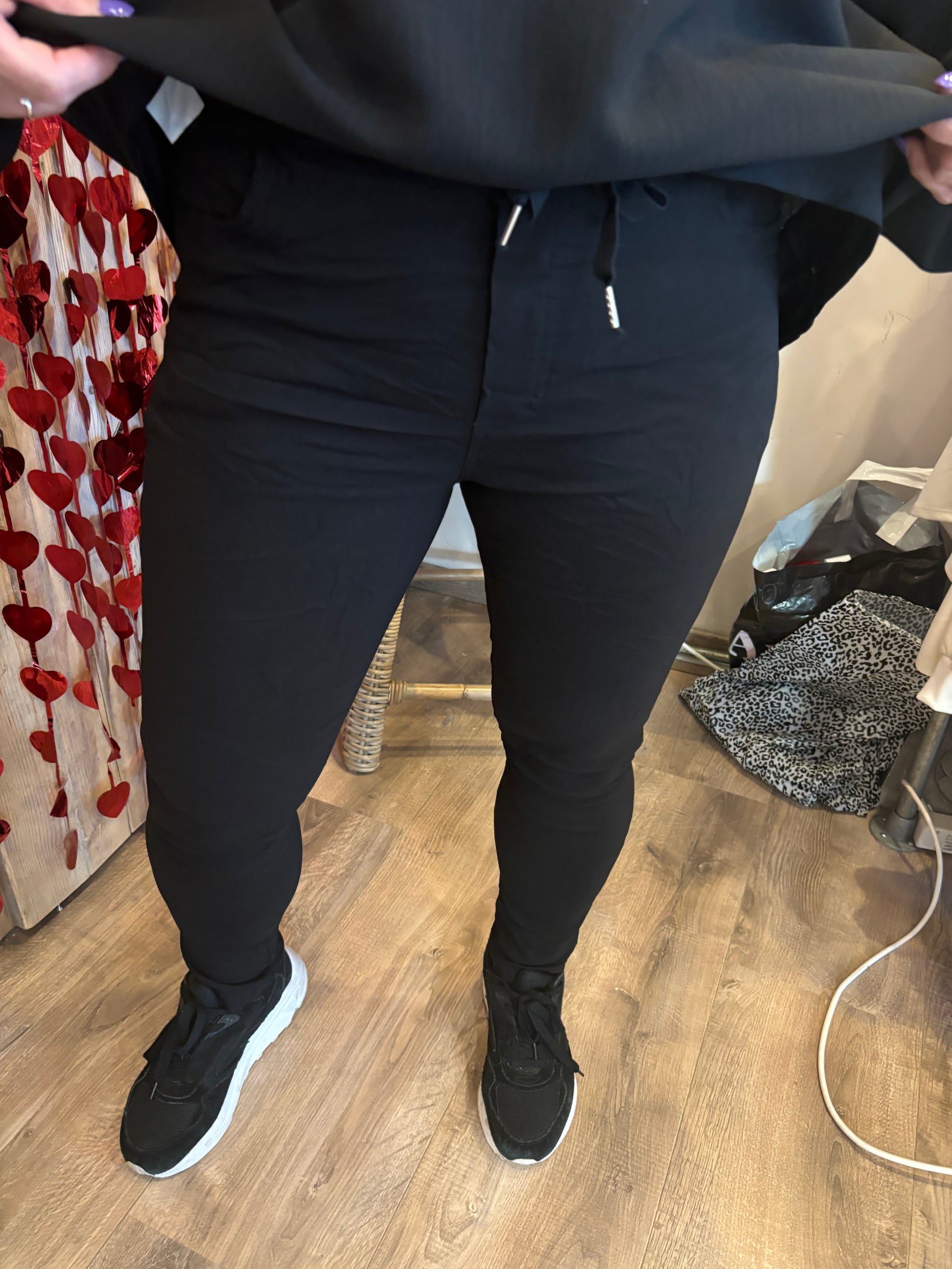 Broek Stretch zwart - Nancfashion