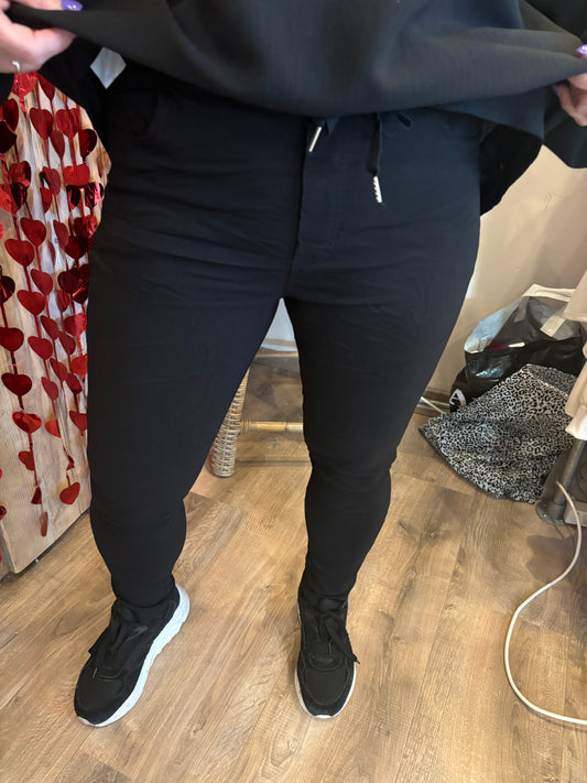Broek Stretch zwart - Nancfashion