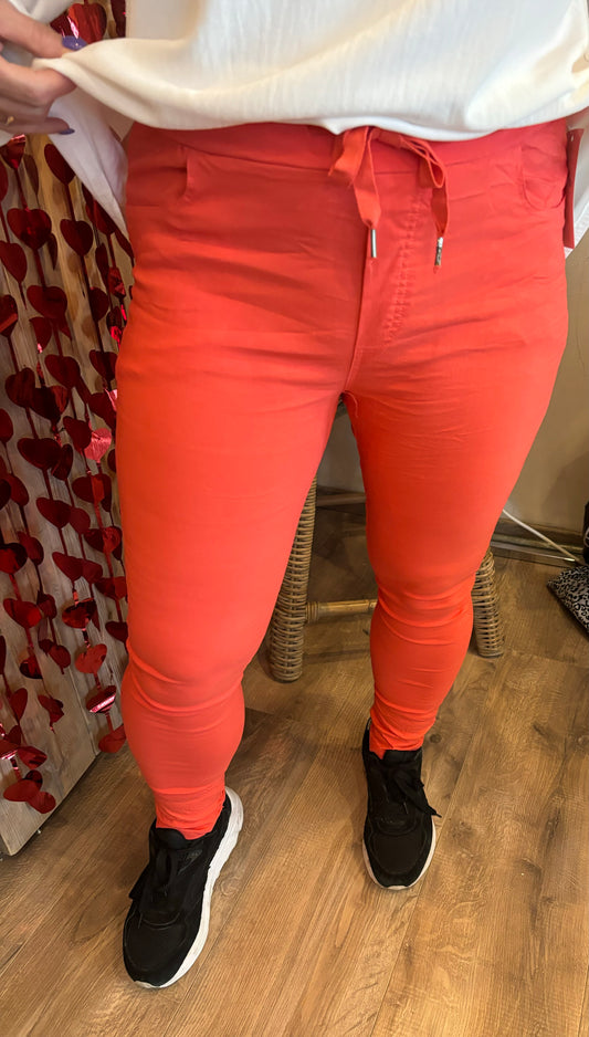 Broek Stretch Coral - Nancfashion
