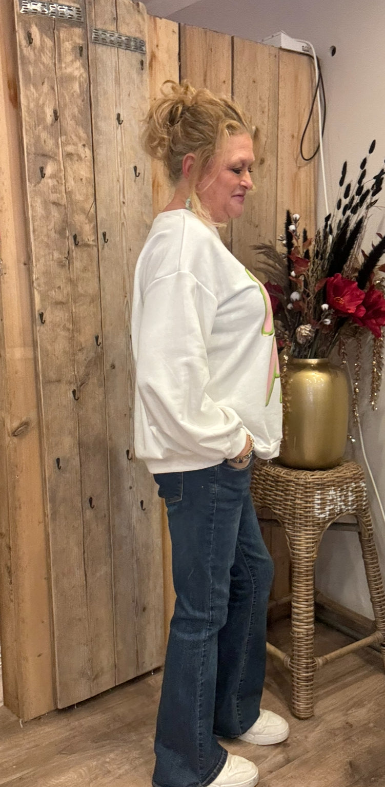 Sweater Kizz Me White - Nancfashion