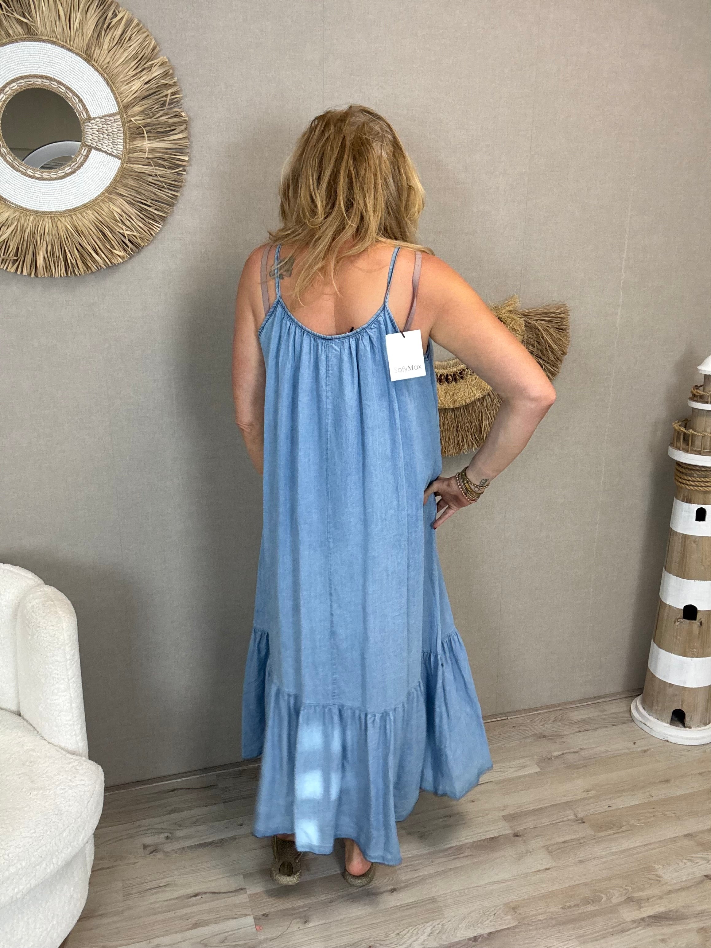 Boho Maxi Jurk  Denimlook
