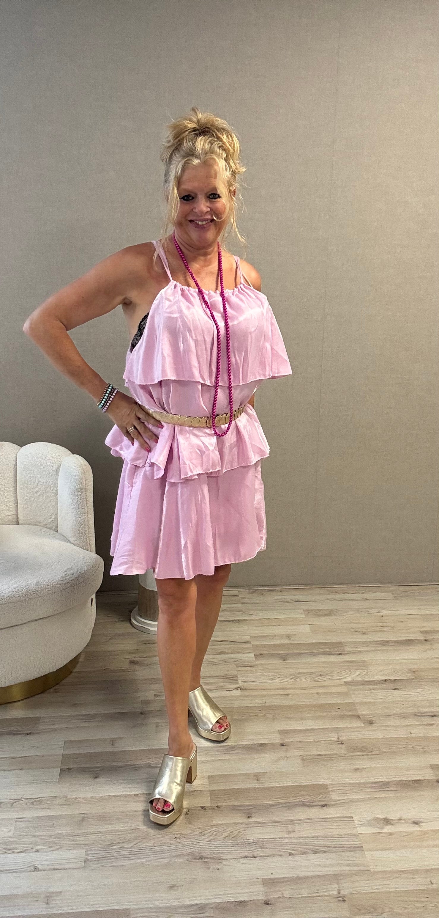 Jurkje/Tuniek Shinning Roze