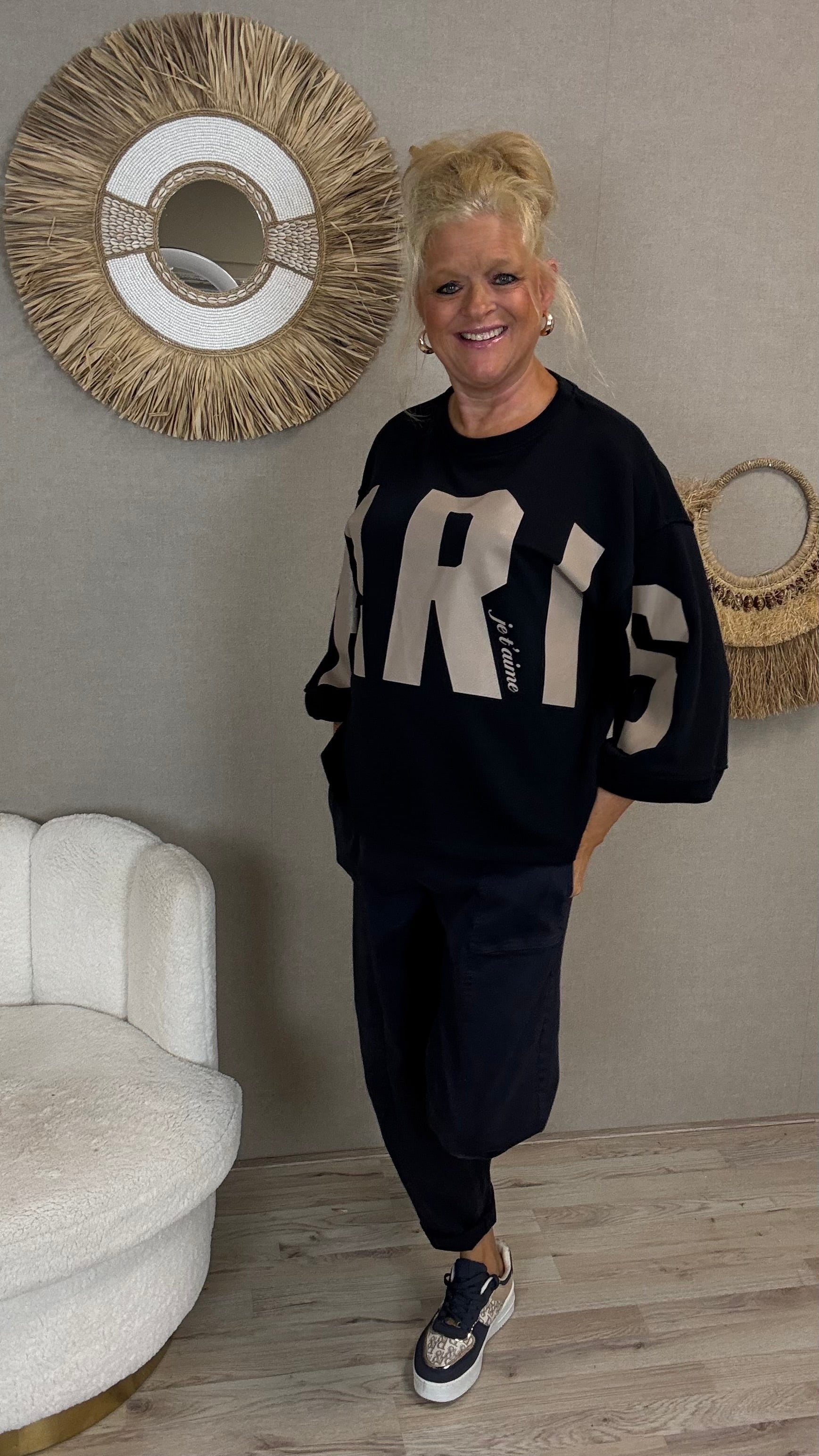 Sweater PARIS – Mooij Donkerblauw