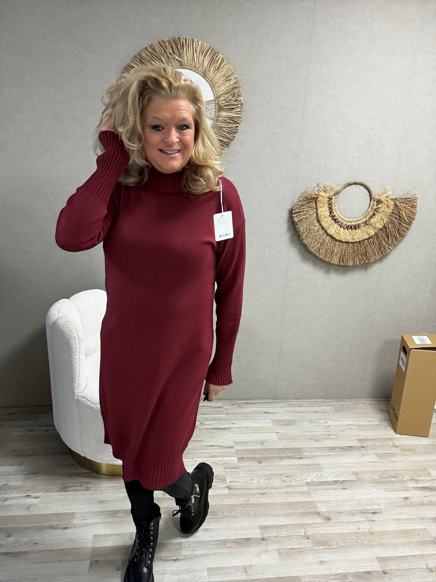 Trui/Jurk Guusje Bordeaux