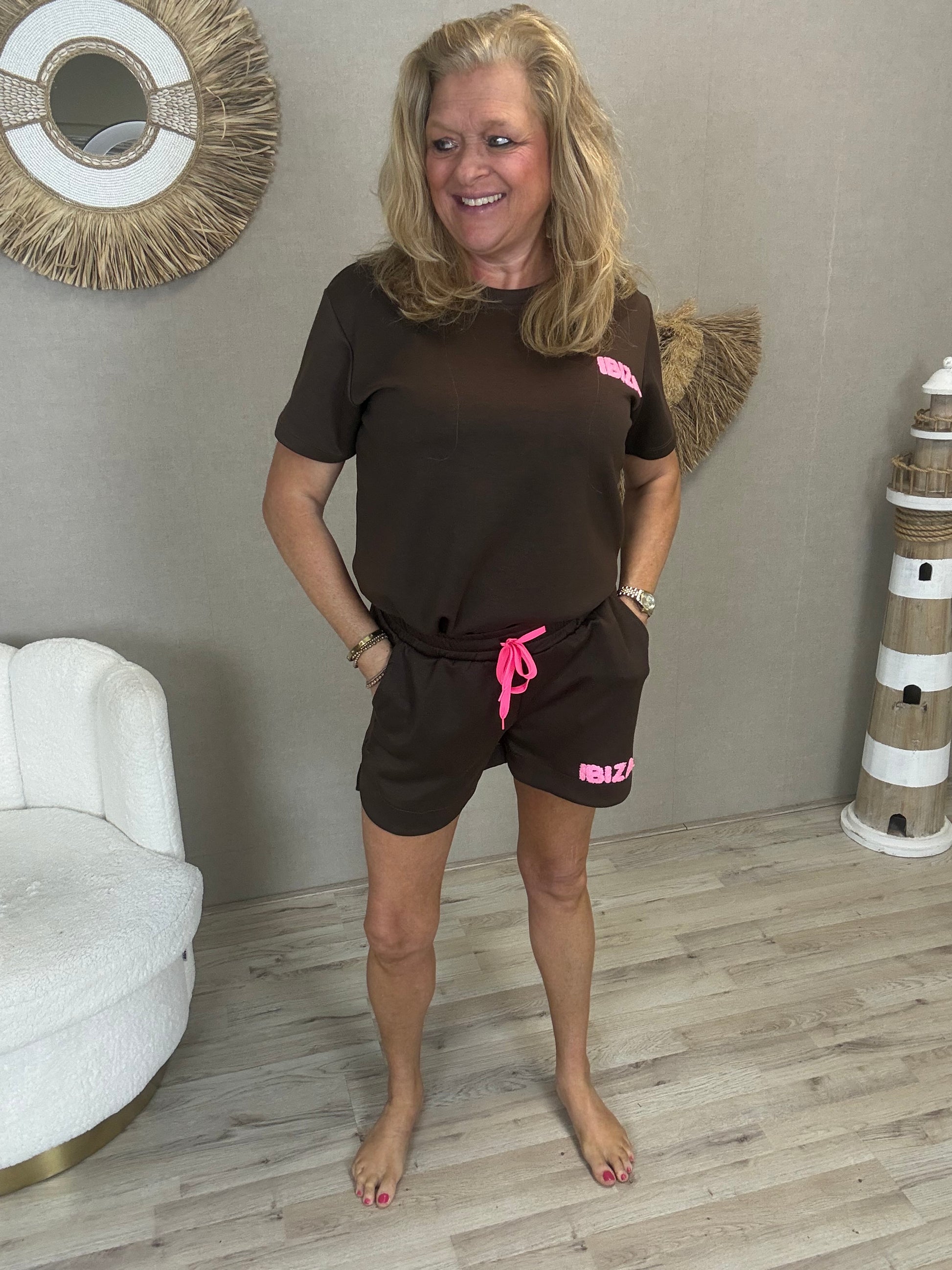 Tweedelige Set Ibiza Bruin - Nancfashion