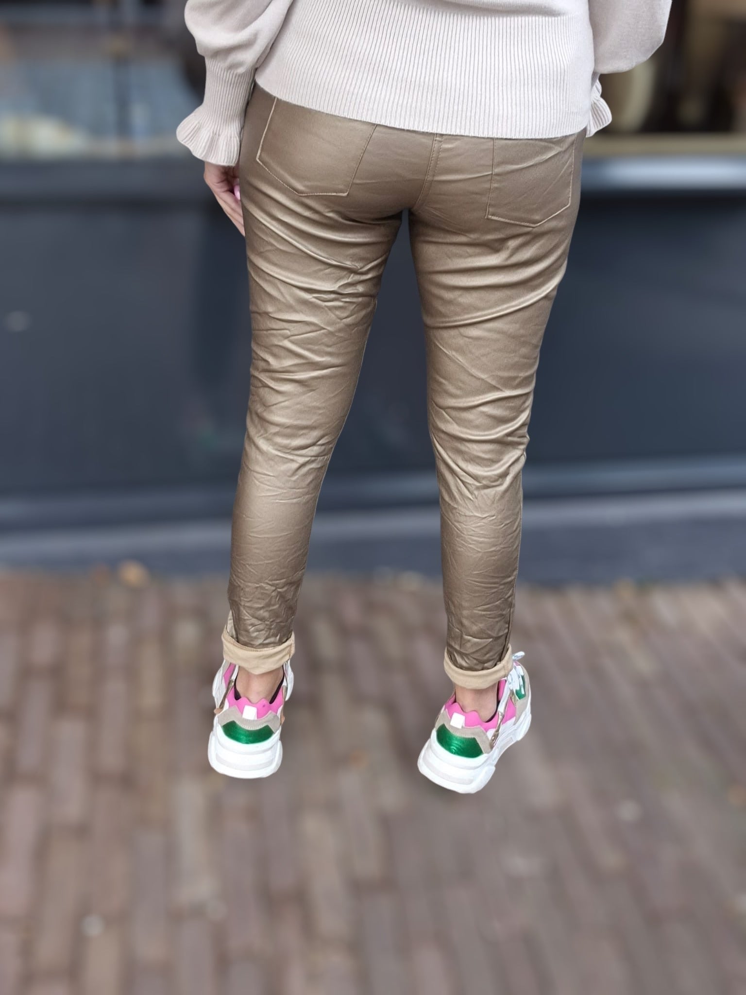 Wax Broek Ellis Brons