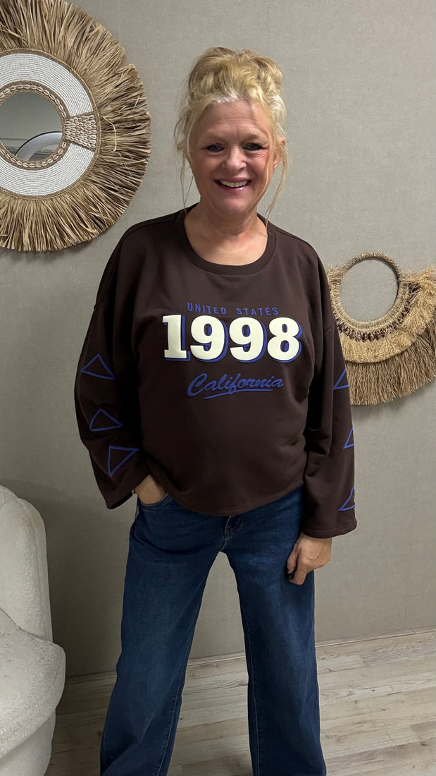California 1998 sweatshirt Bruin-Roze