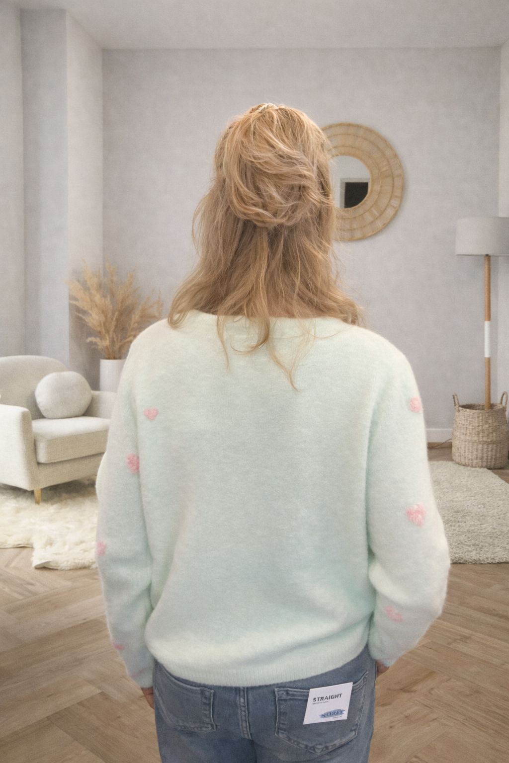 Vest Hartjes Mintgroen