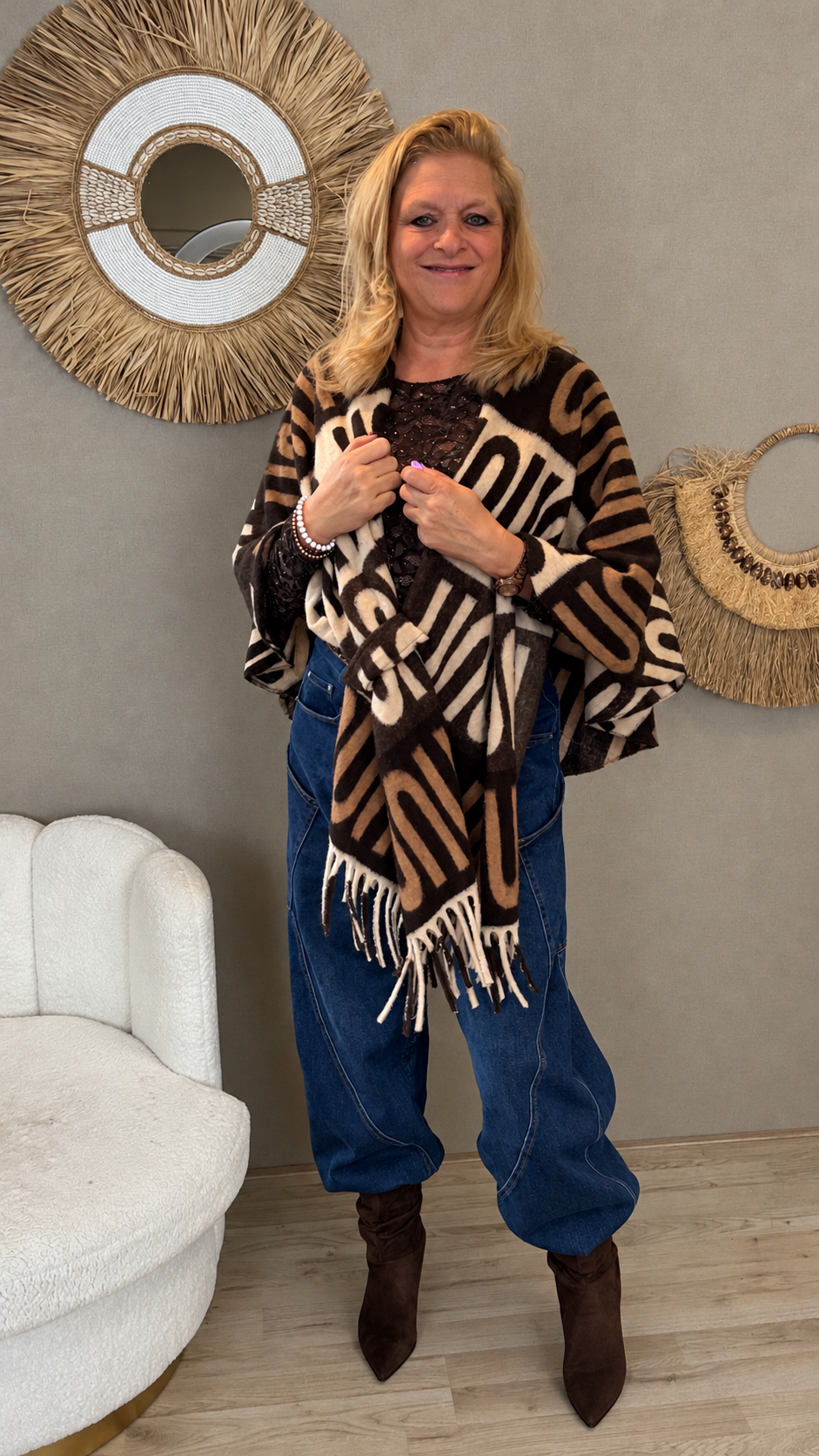 Omslagdoek Poncho Levie
