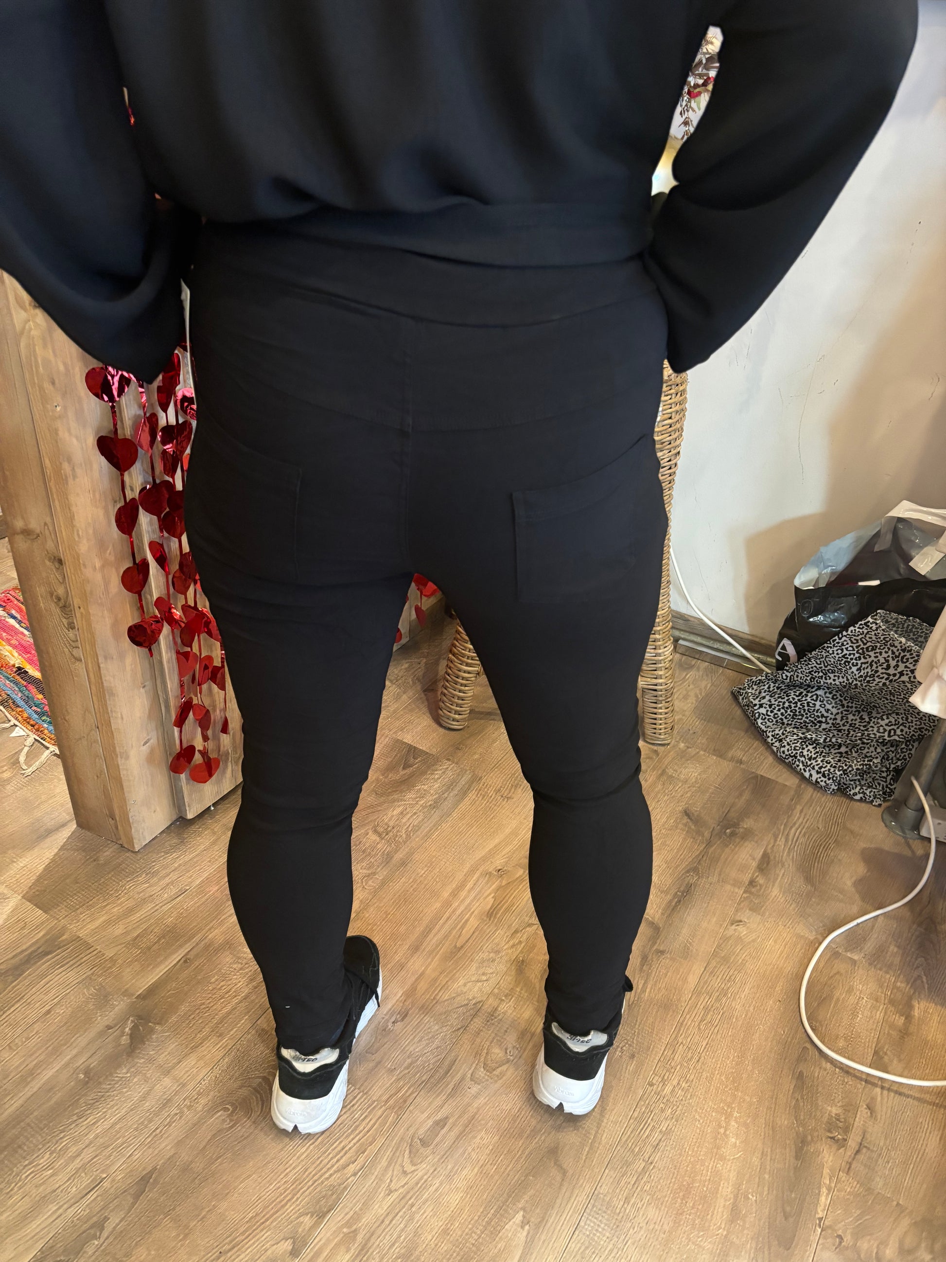 Broek Stretch zwart - Nancfashion