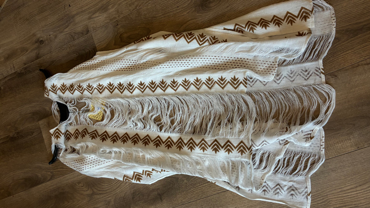 Boho Fringe Kimono – 100% Katoen - Nancfashion