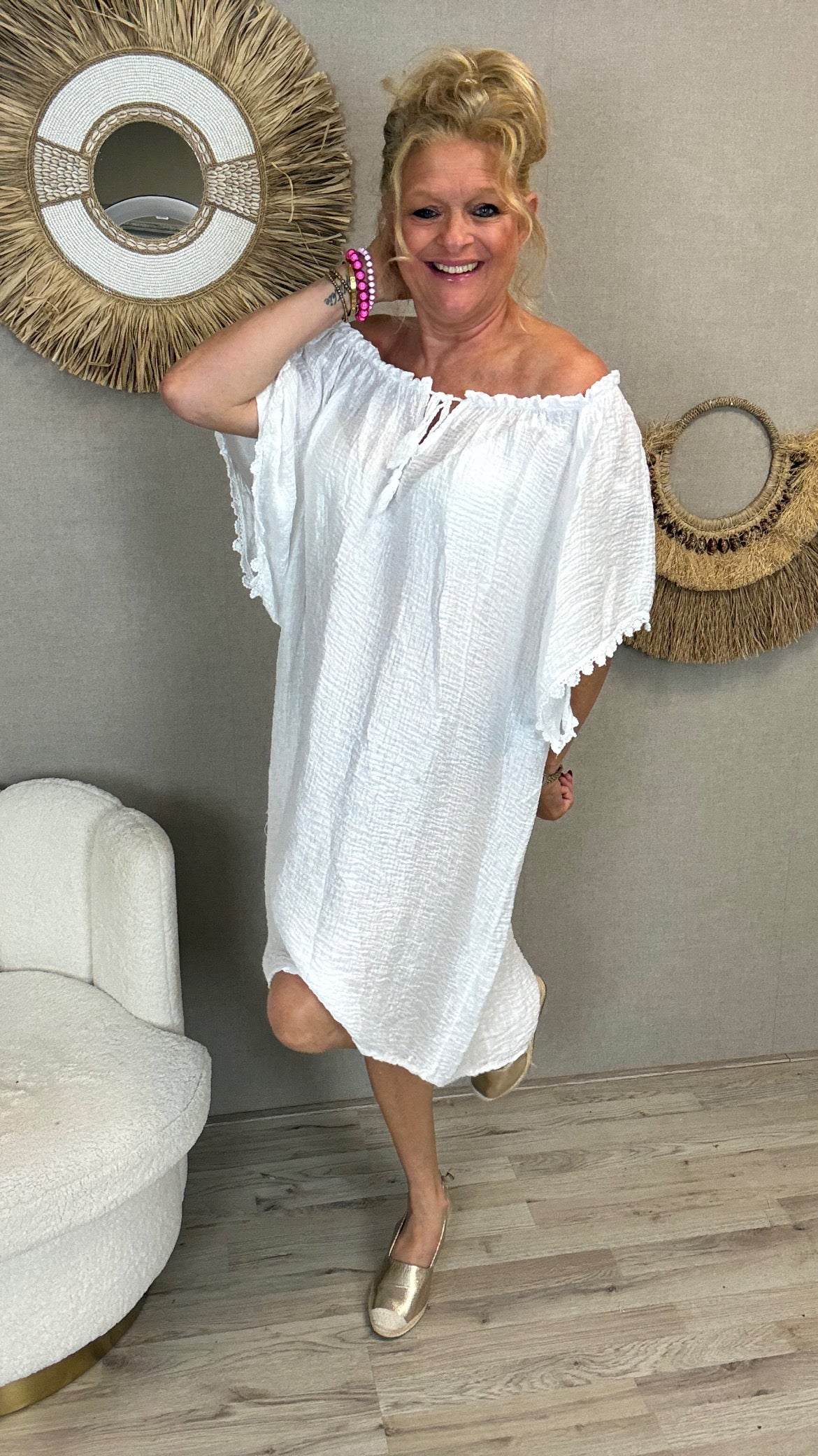 Tuniekjurk Jessy – Wit