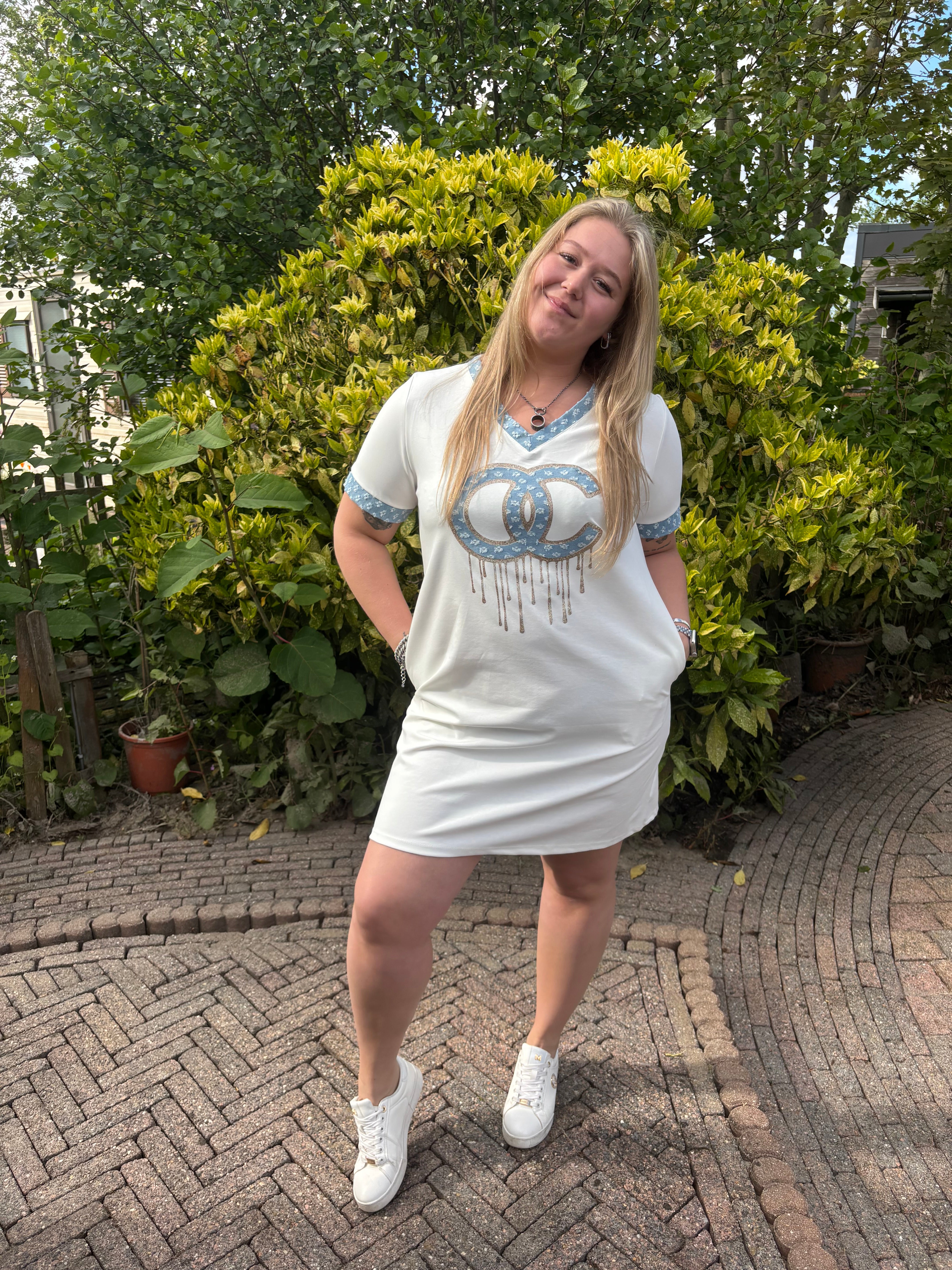 Jogg Jurkje met print Off White