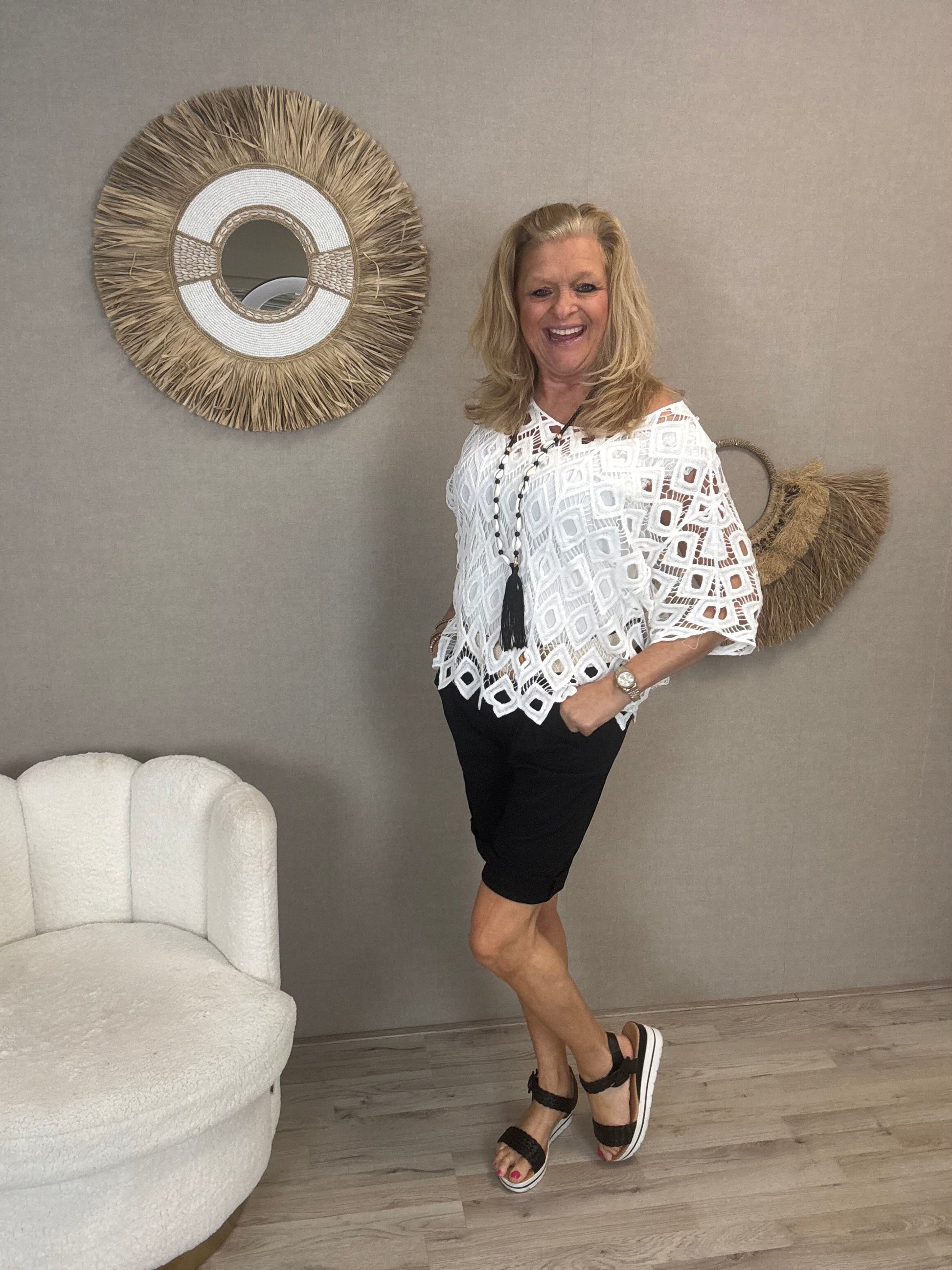 Gehaakte Top Isa White - Nancfashion