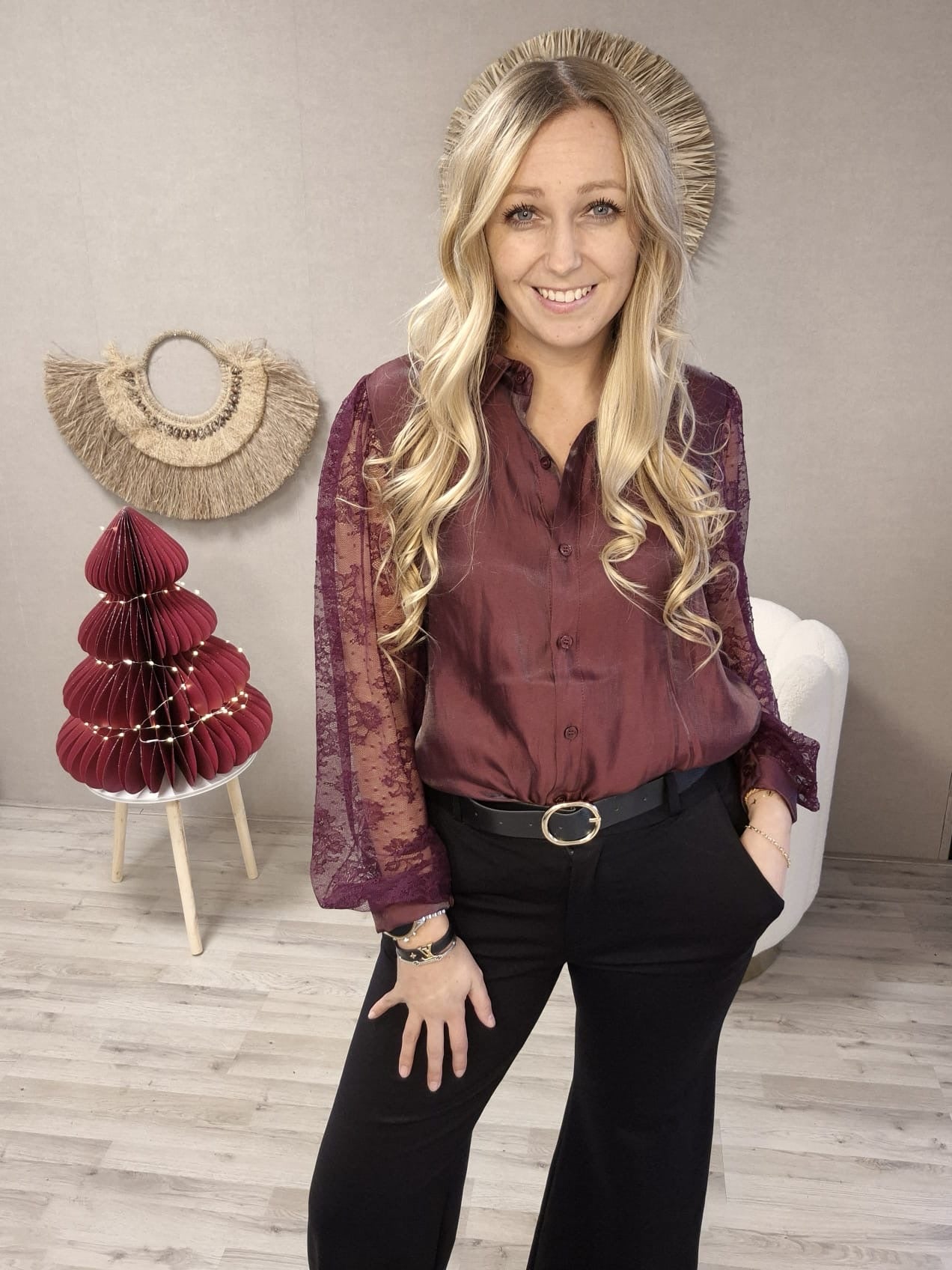 Blouse Romy Burgundy