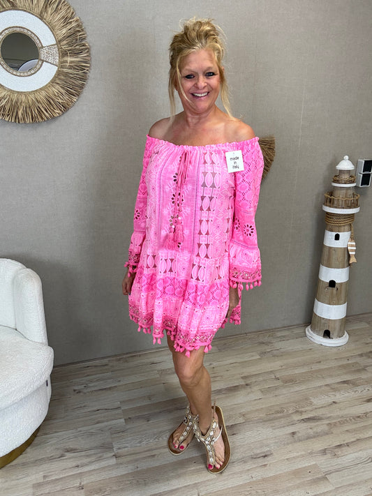 Boheme Dress – Neon Pink - Nancfashion