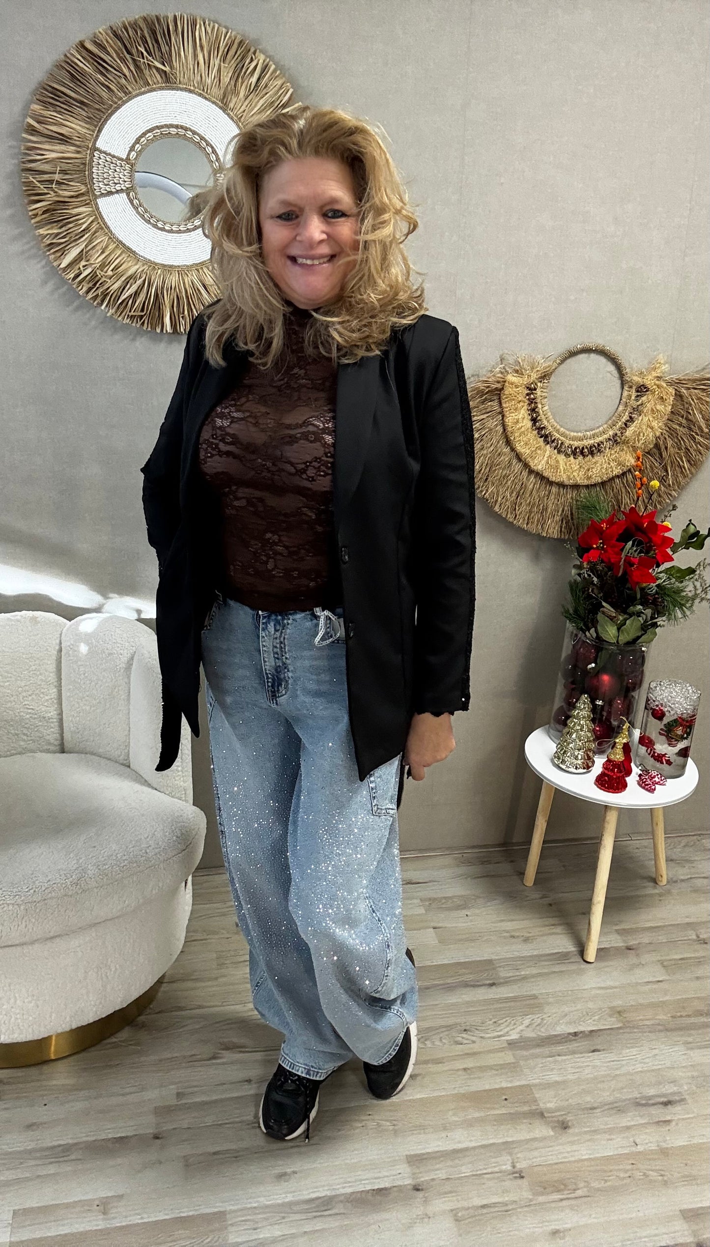 Balloon Jeans Queen hearts Rhinestone