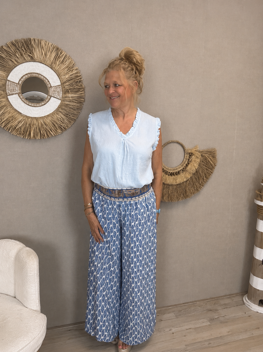 Summer Breeze Top Lichtblauw