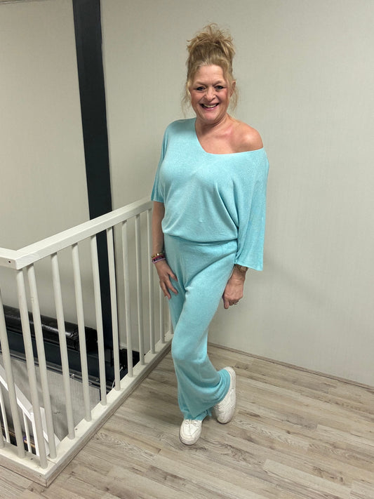 Tweedelig Comfy Pak Mint - Nancfashion