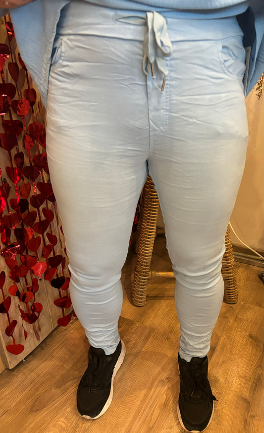 Broek Stretch blauw - Nancfashion