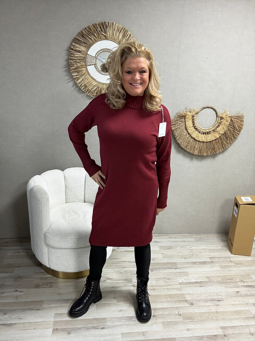 Trui/Jurk Guusje Bordeaux