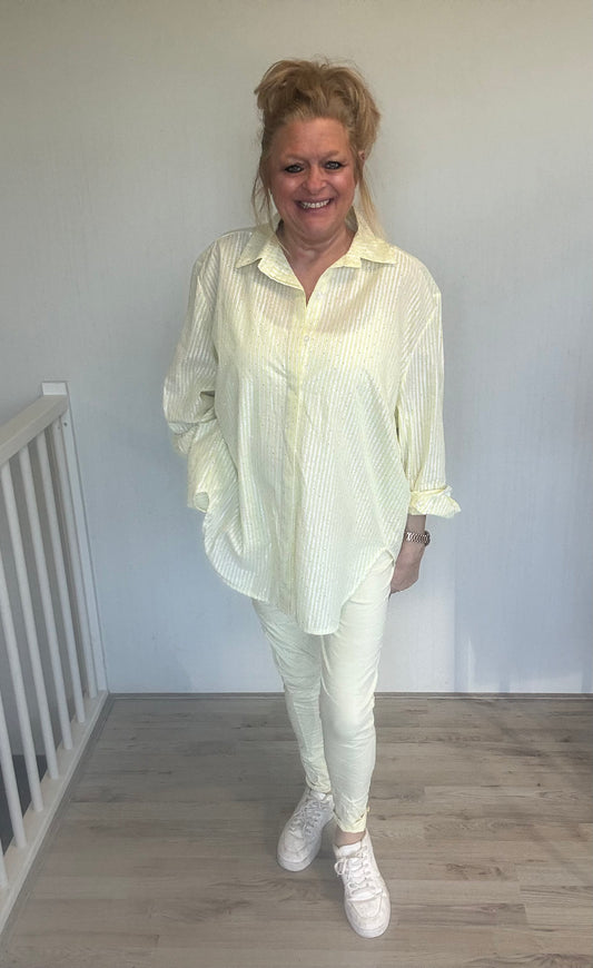 Stretch broek Yellow - Nancfashion