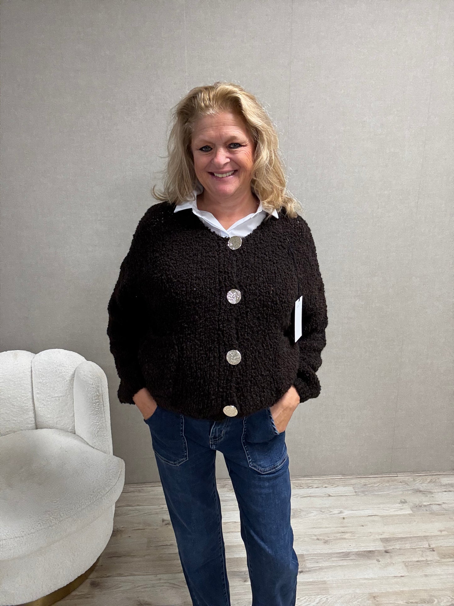 Vest Gemma Donkerbruin