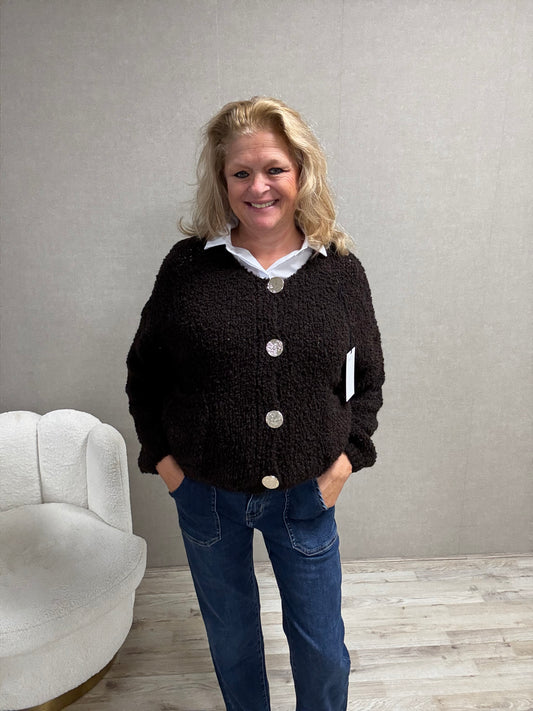 Vest Gemma Donkerbruin
