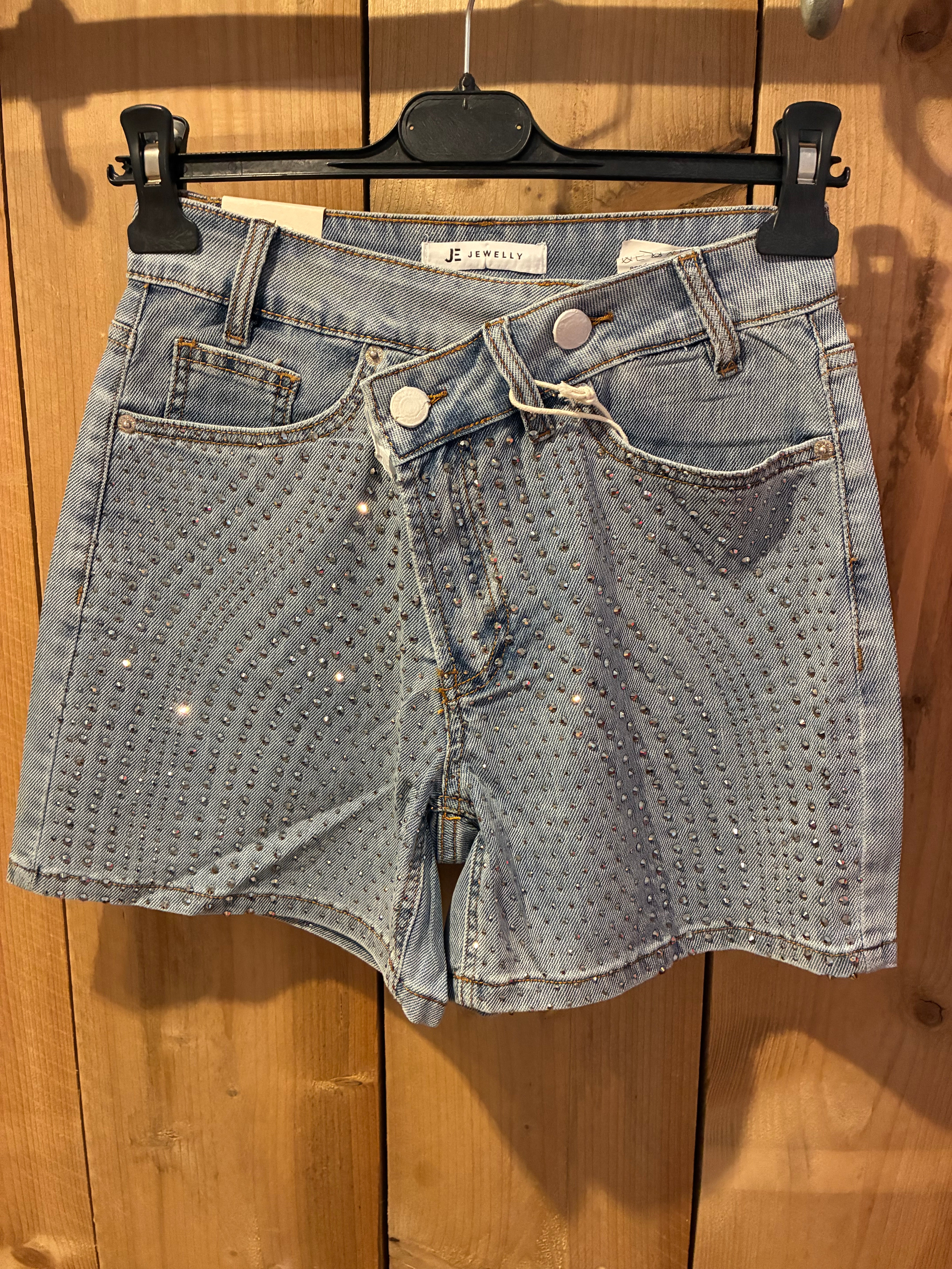 Jewelly Denim Short Strass