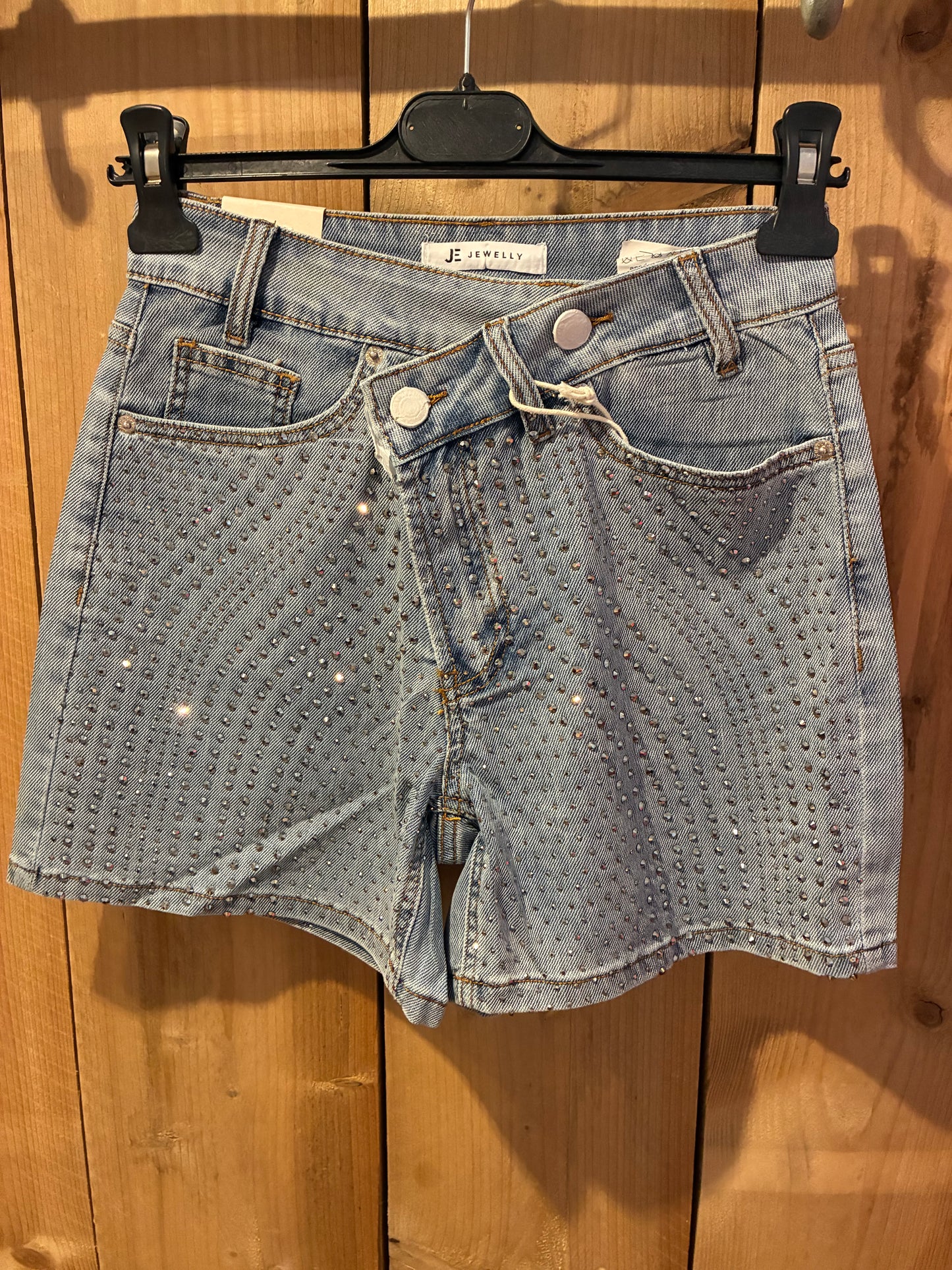 Jewelly Denim Short Strass