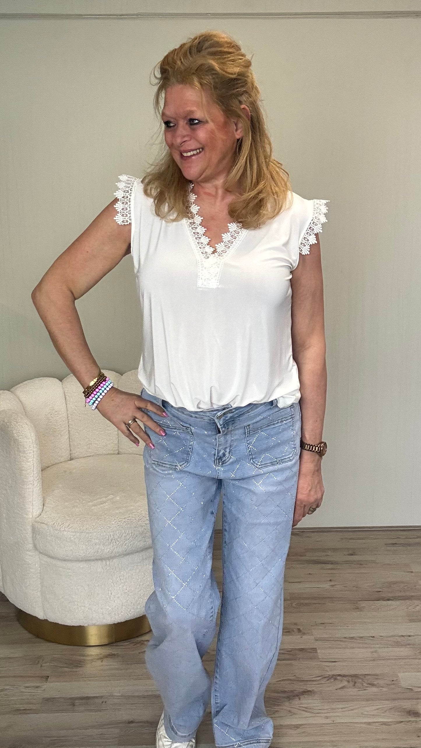 Top Anouk Wit - Nancfashion