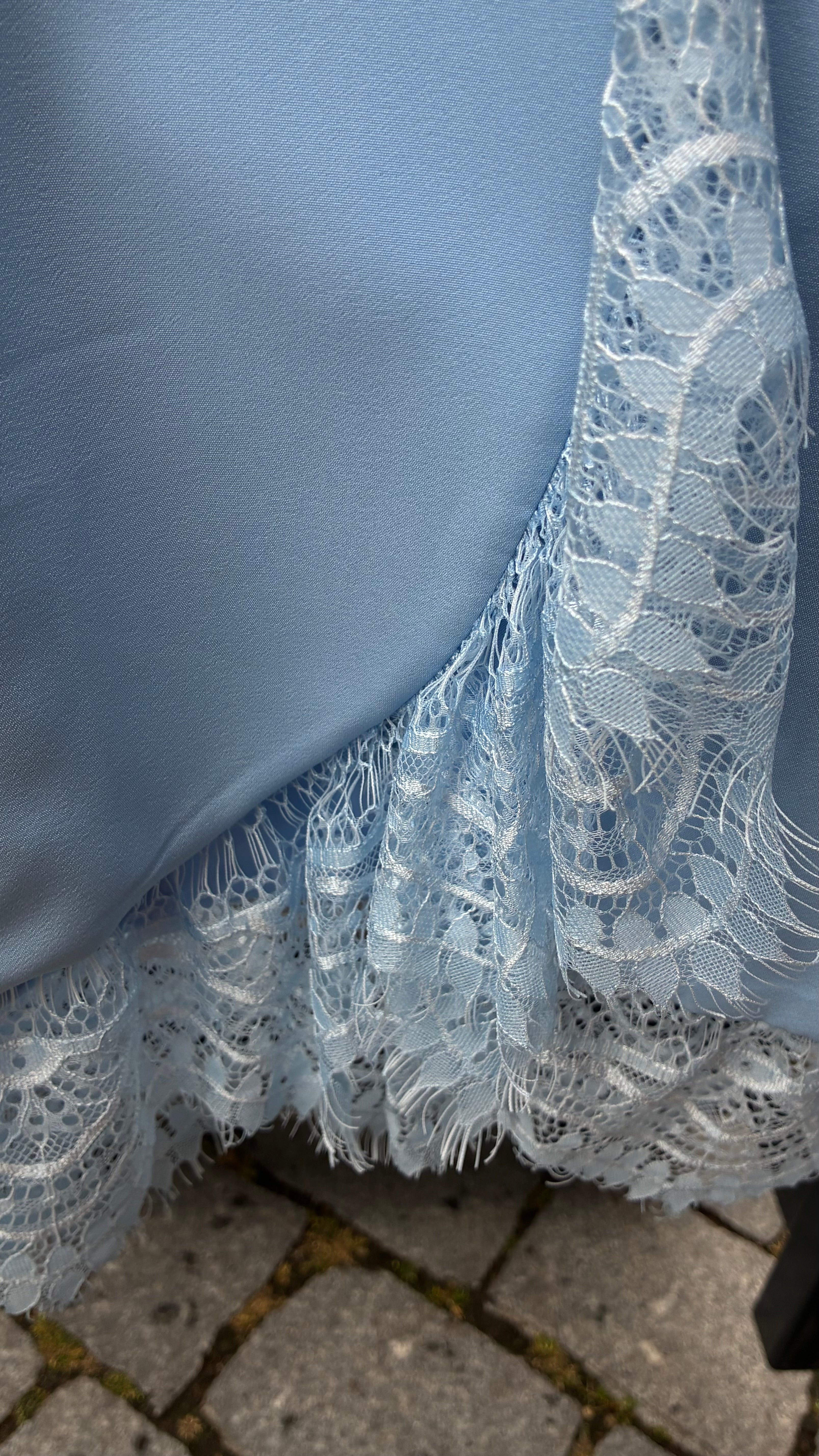 Blazer Lace Detail – Lichtblauw 💙