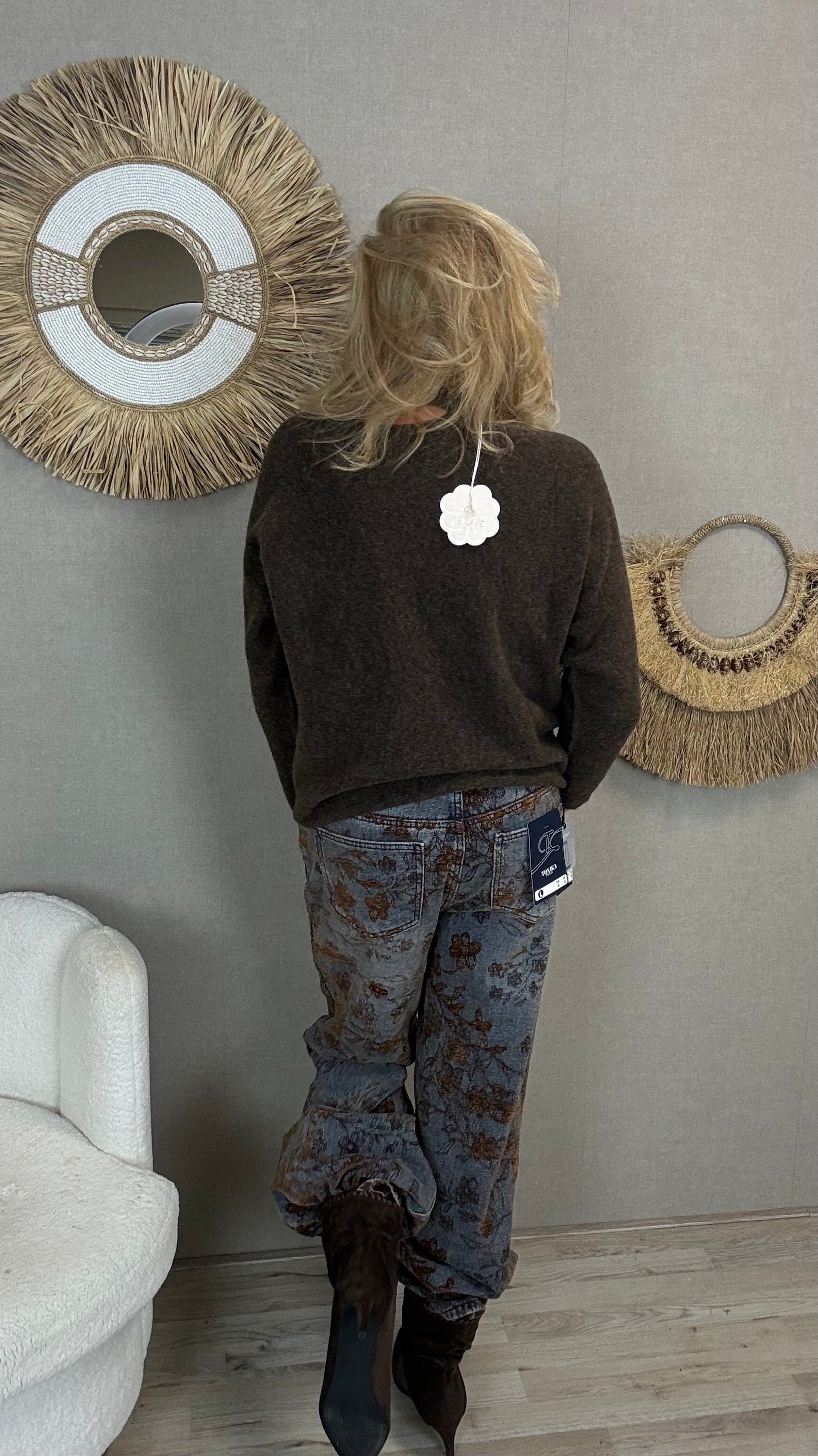 TXK 2947 STRAIGHT PIPE JEANS
MET GEBORDUURDE PRINT