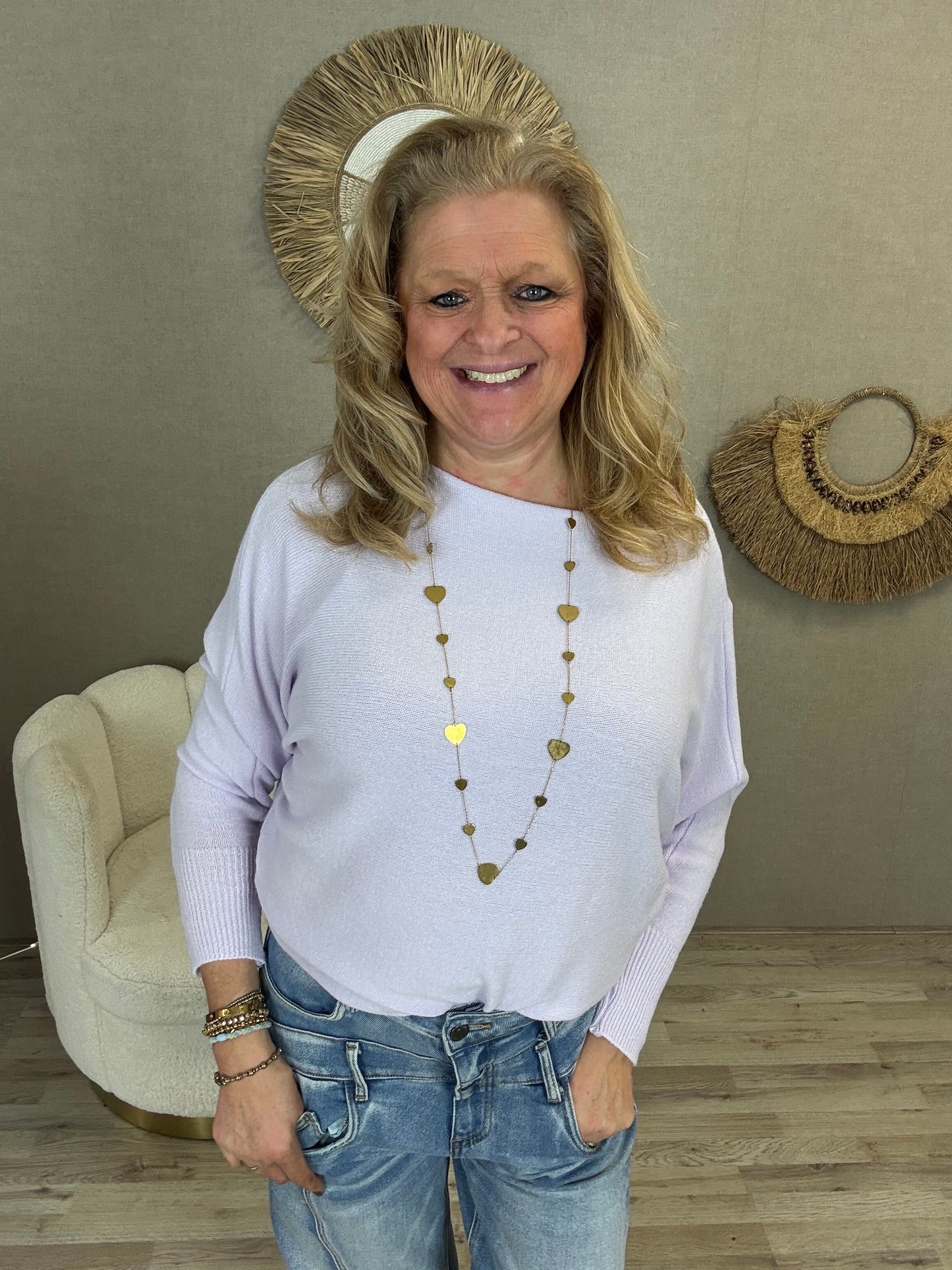 Vleermuis Trui Gemma Ricceri Lila