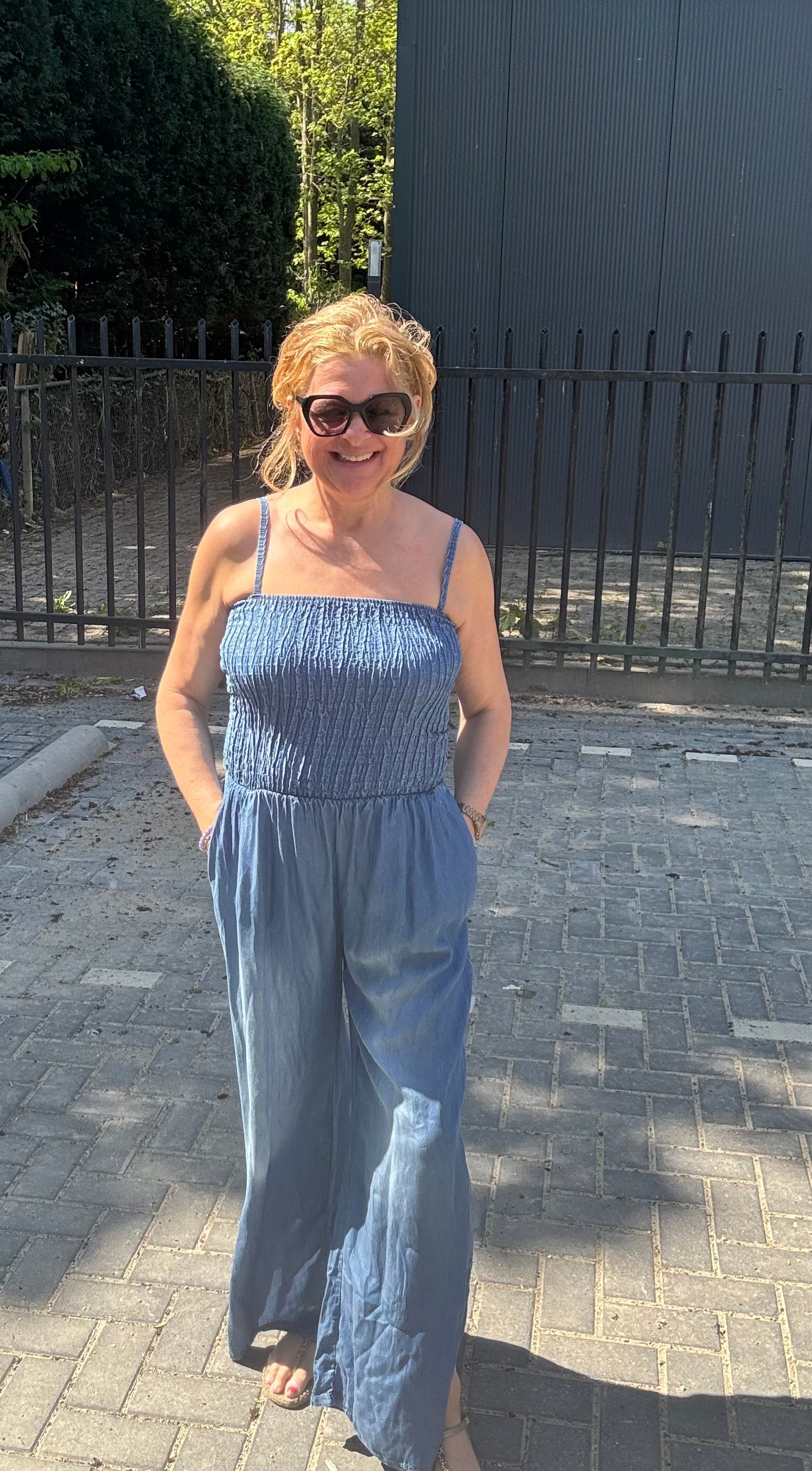 Jumpsuit Britt Donkere wassing Demin