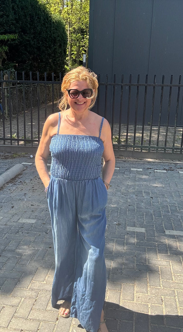 Jumpsuit Britt Donkere wassing Demin